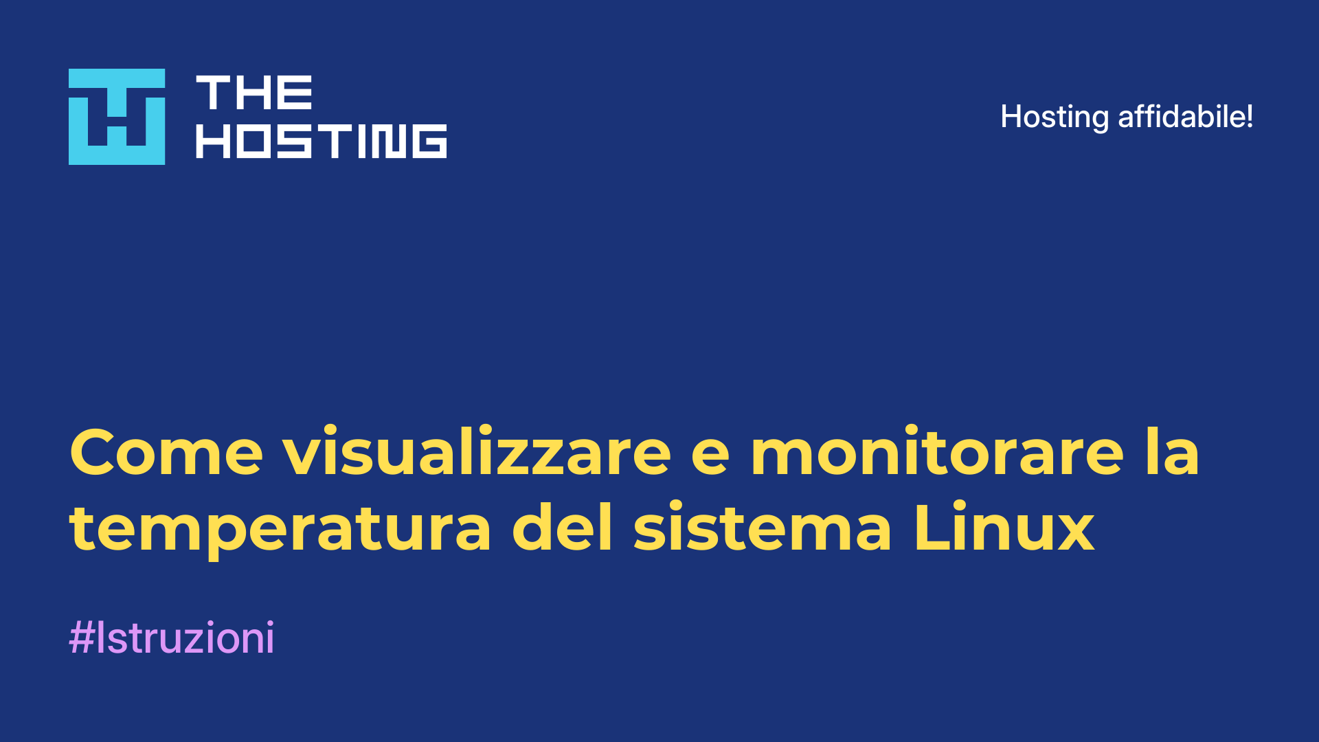 Come visualizzare e monitorare la temperatura del sistema Linux