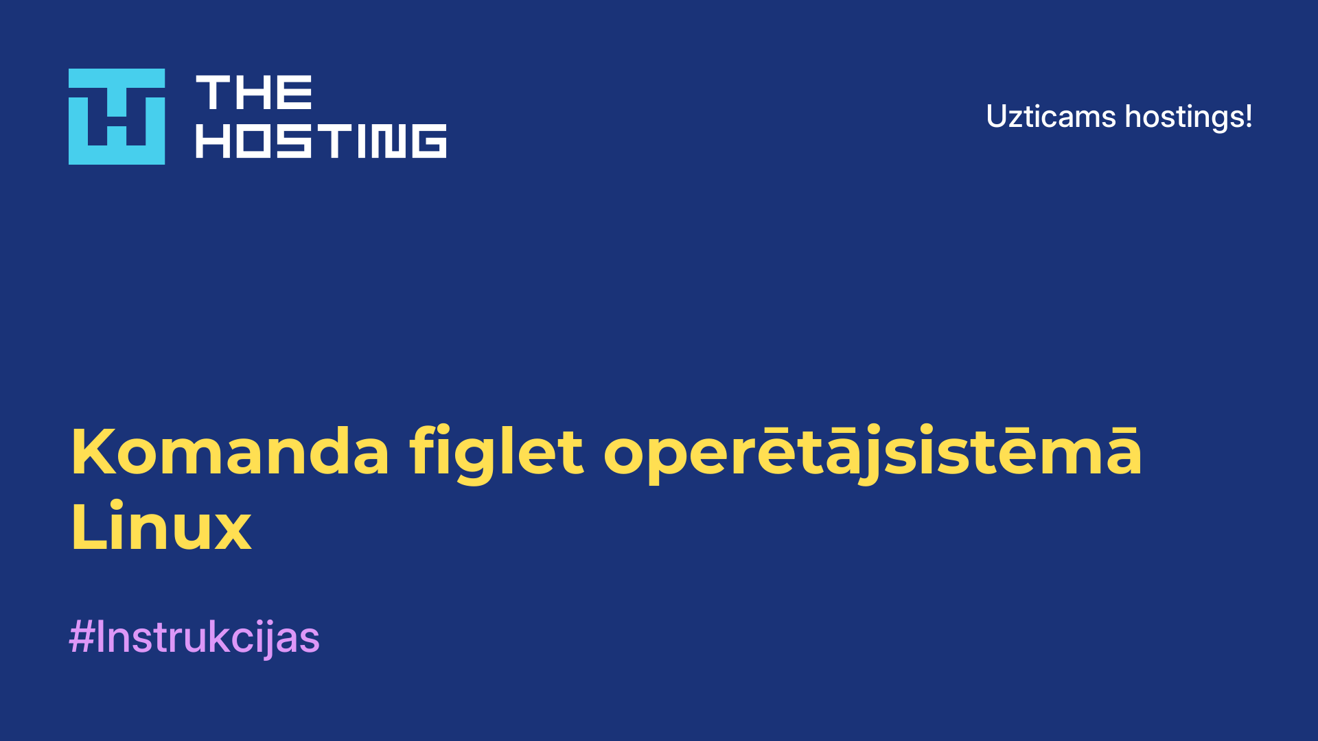 Komanda figlet operētājsistēmā Linux