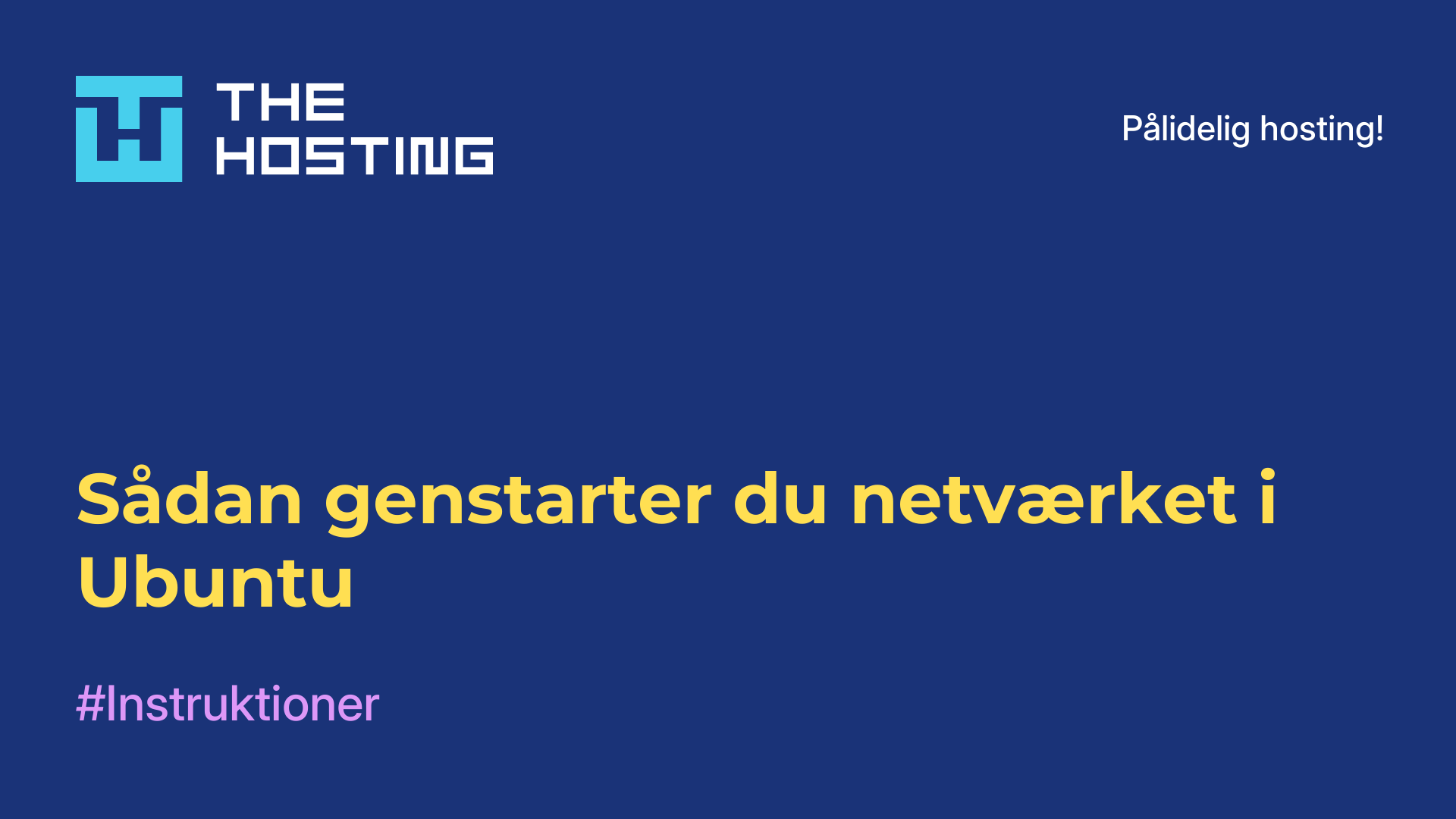 Sådan genstarter du netværket i Ubuntu
