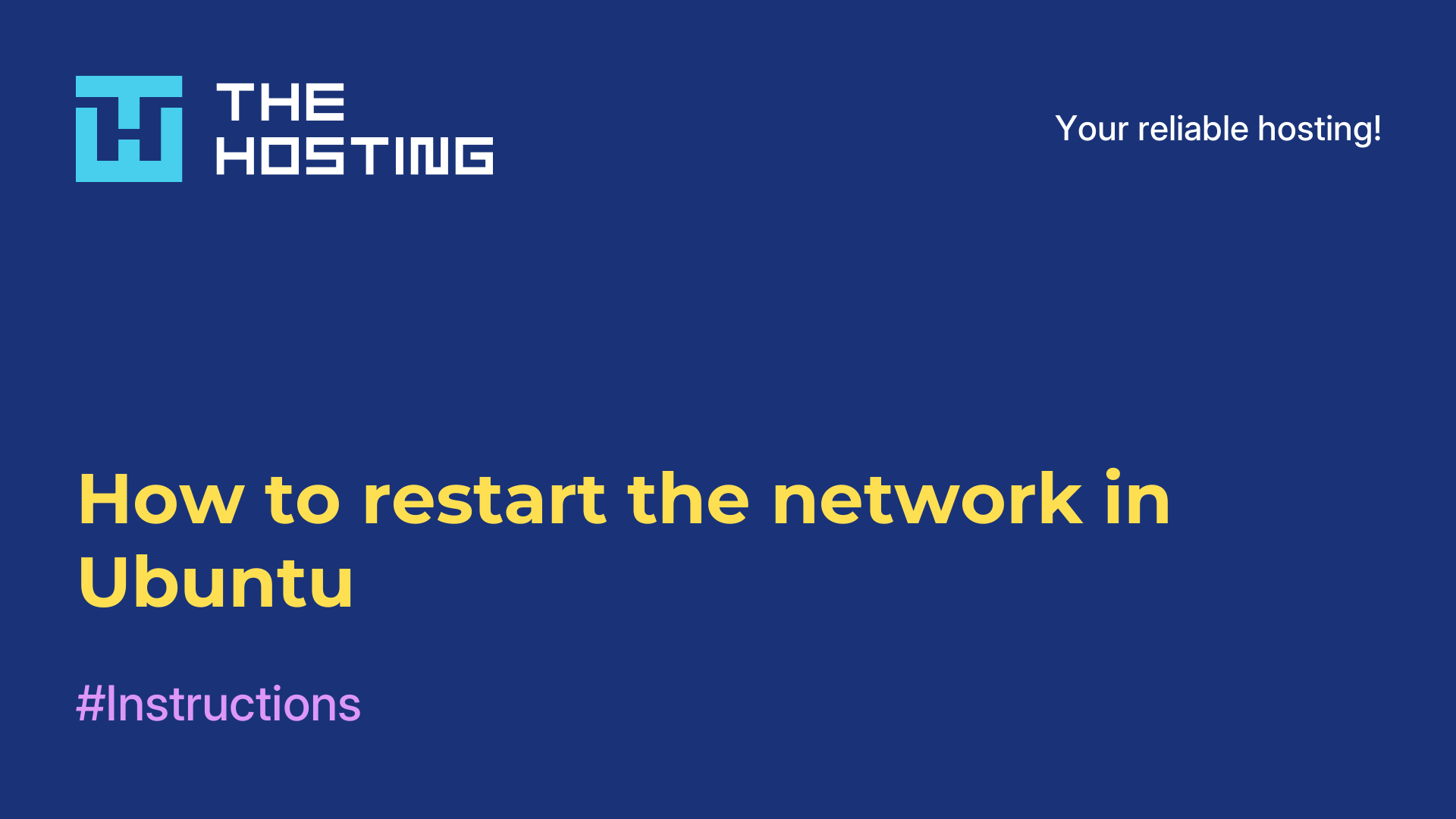 How to restart the network in Ubuntu