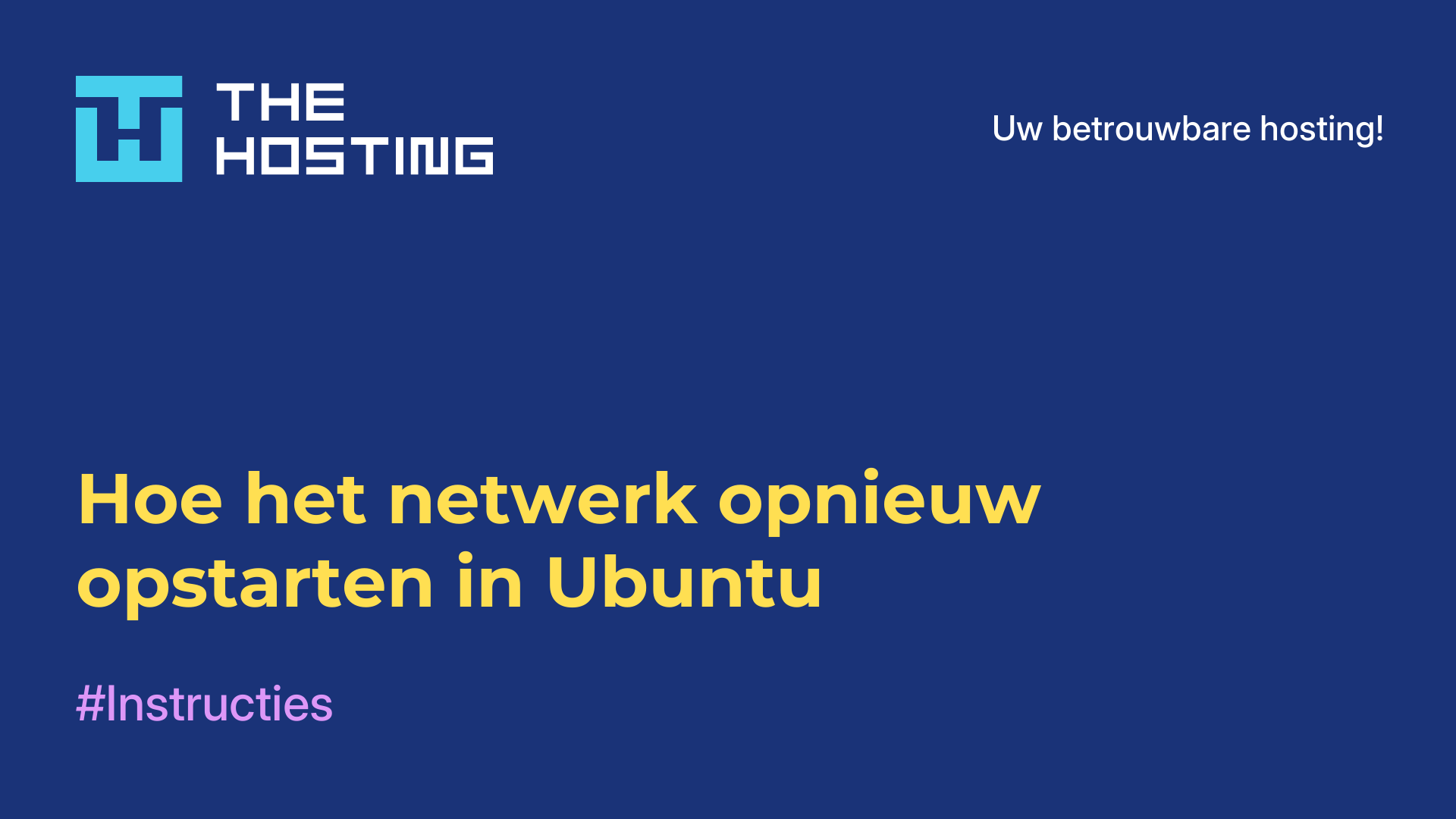 Hoe het netwerk opnieuw opstarten in Ubuntu