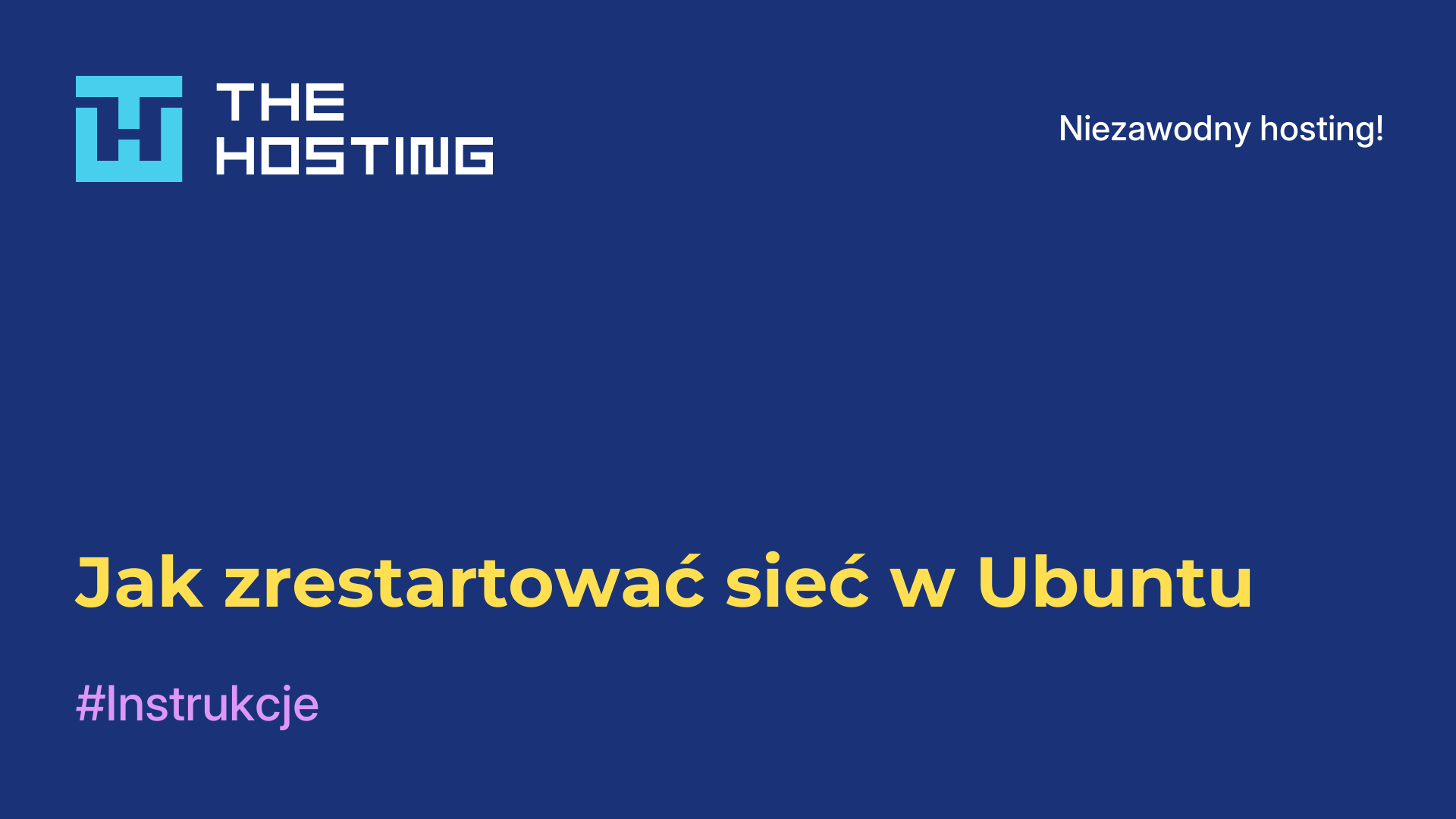 Jak zrestartować sieć w Ubuntu