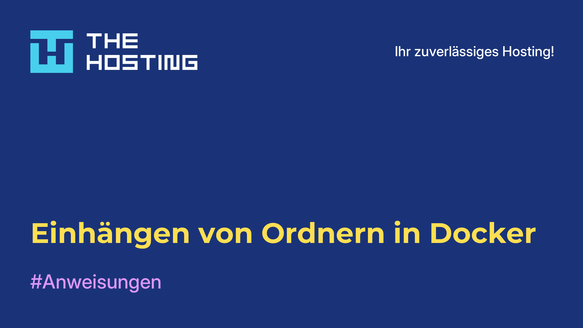 Einhängen von Ordnern in Docker