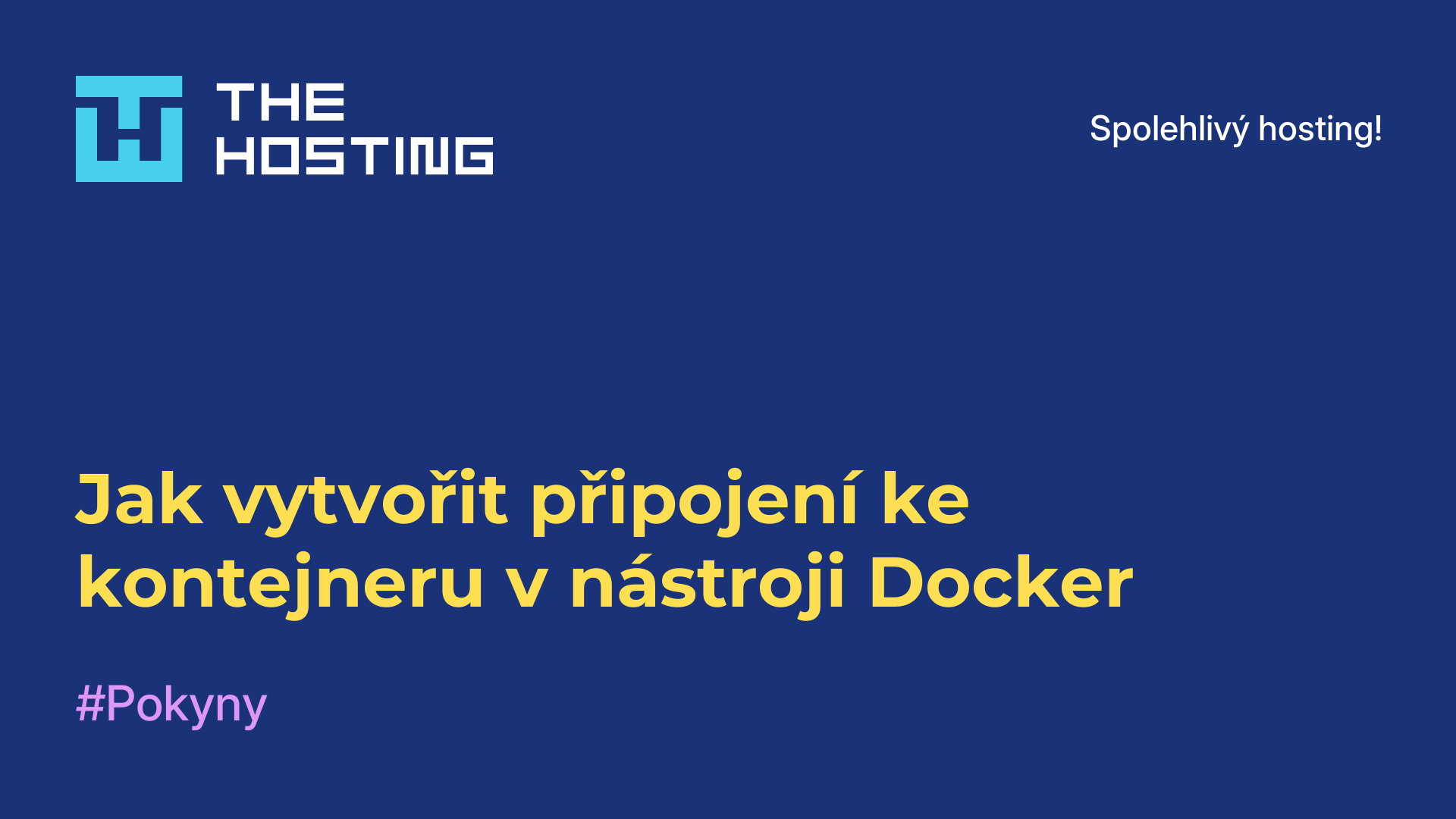 Jak vytvořit připojení ke kontejneru v nástroji Docker