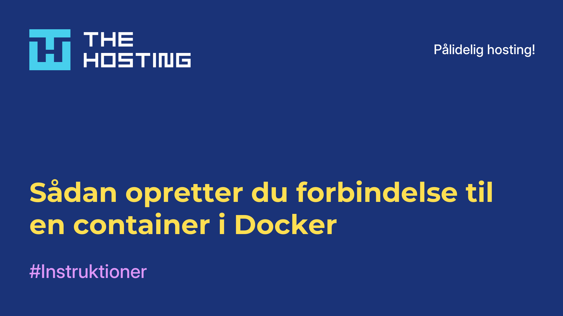 Sådan opretter du forbindelse til en container i Docker