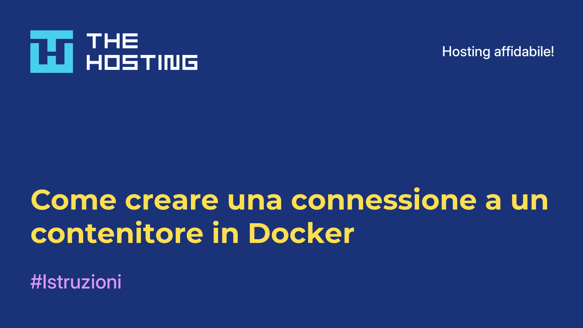 Come creare una connessione a un contenitore in Docker