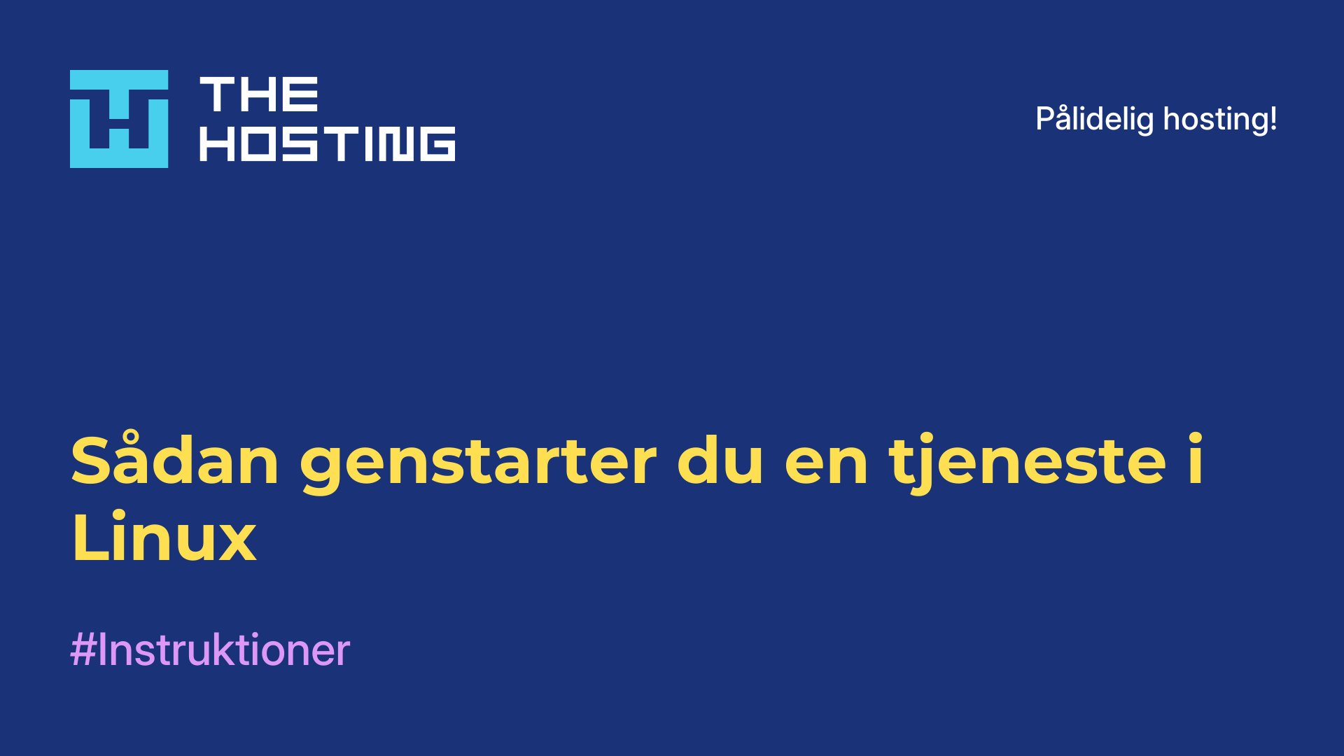 Sådan genstarter du en tjeneste i Linux
