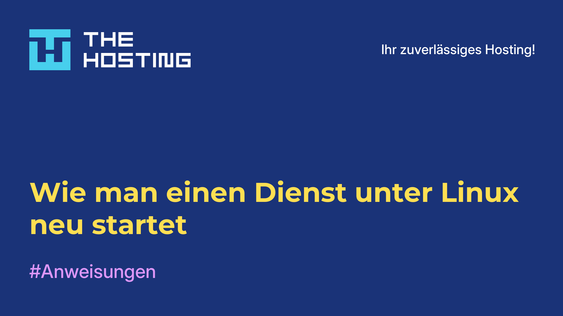 Wie man einen Dienst unter Linux neu startet