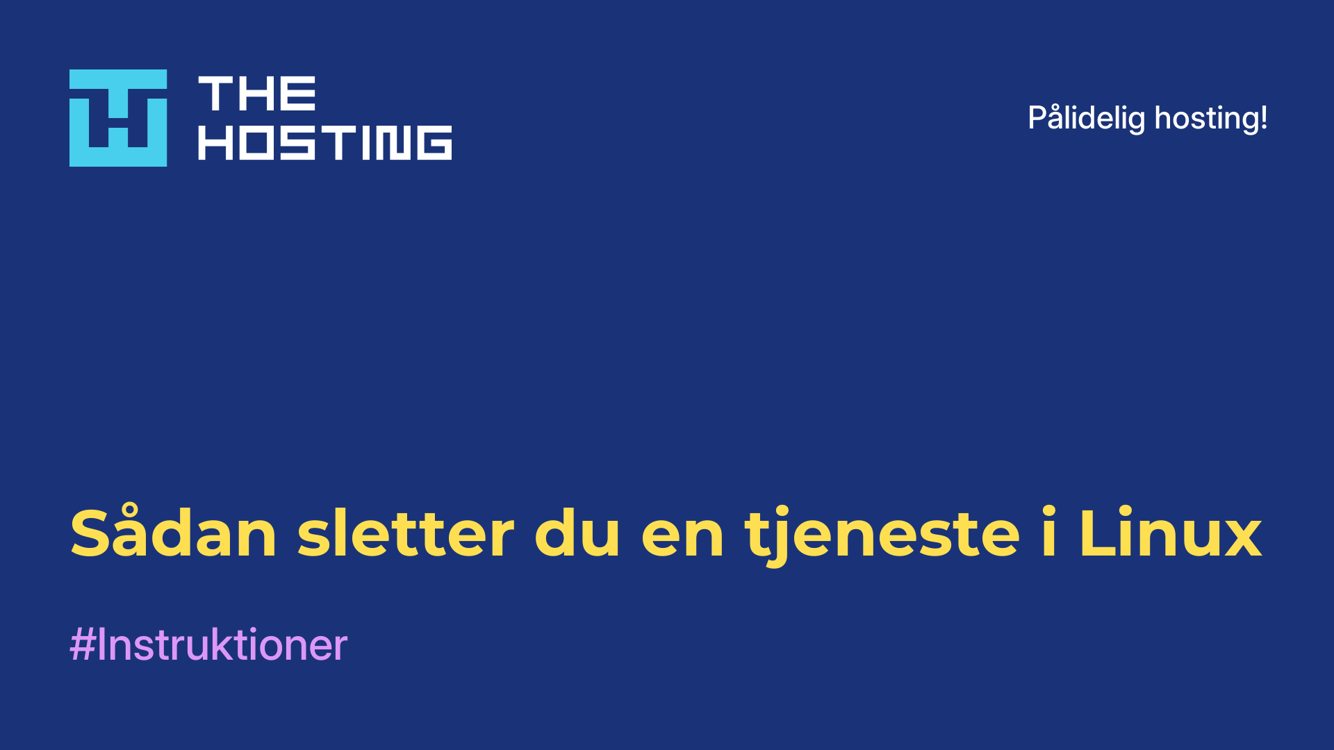 Sådan sletter du en tjeneste i Linux