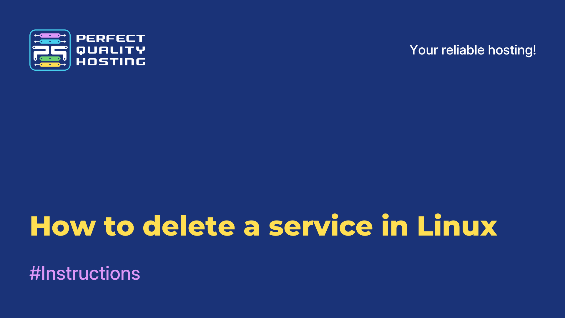 How to delete a service in Linux