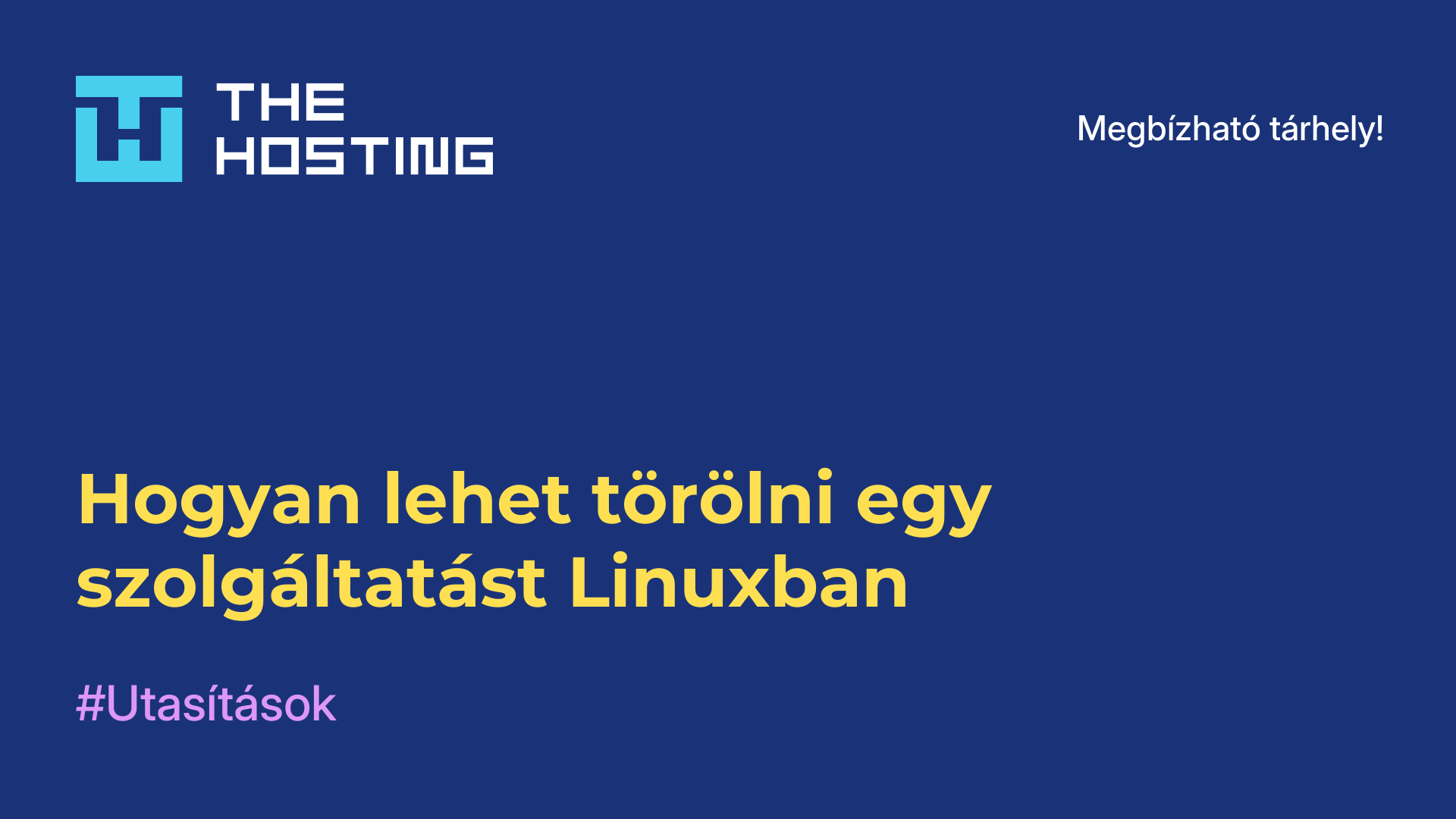 Hogyan lehet törölni egy szolgáltatást Linuxban