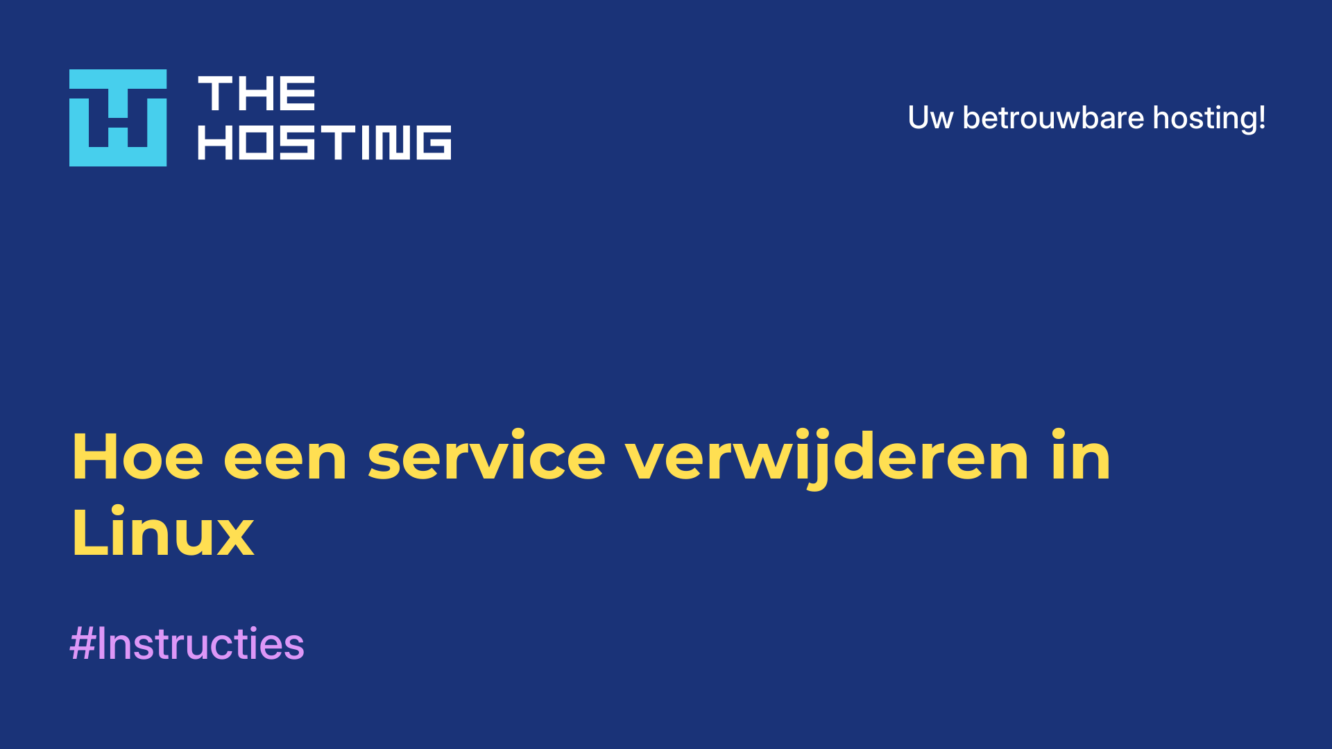 Hoe een service verwijderen in Linux