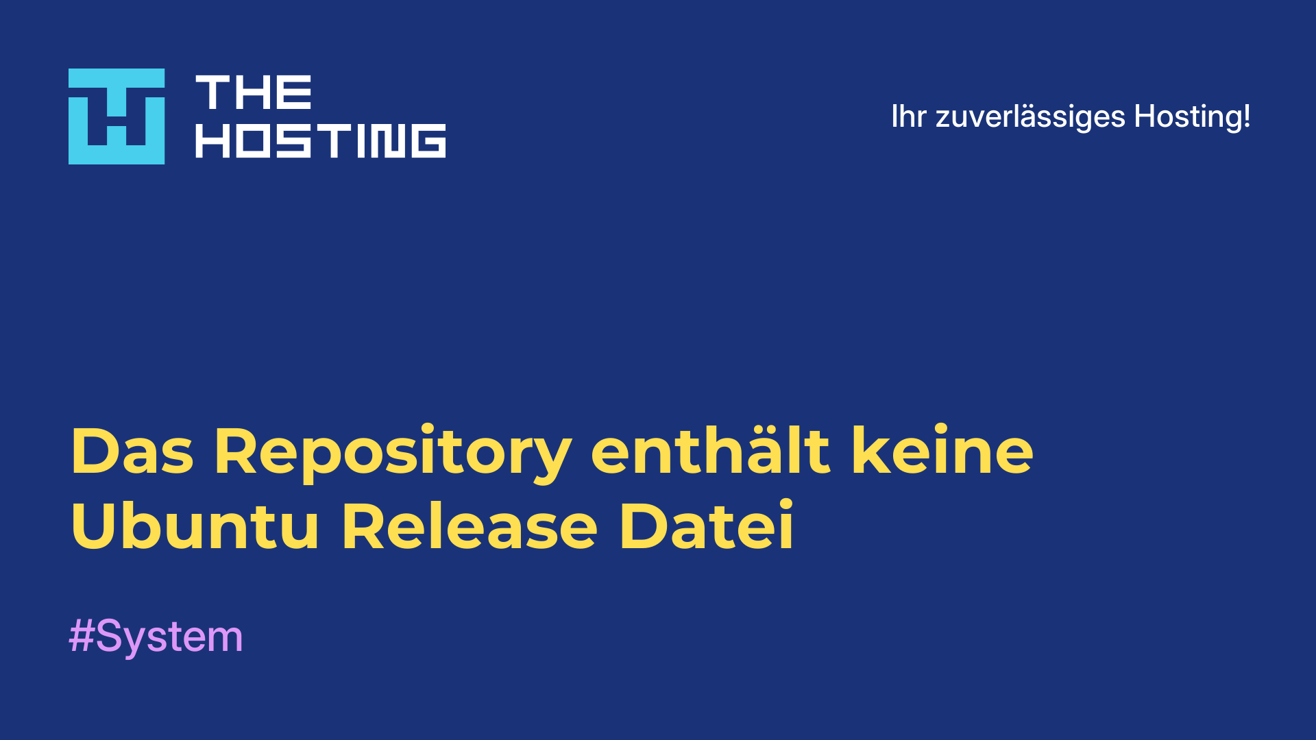 Das Repository enthält keine Ubuntu-Release-Datei