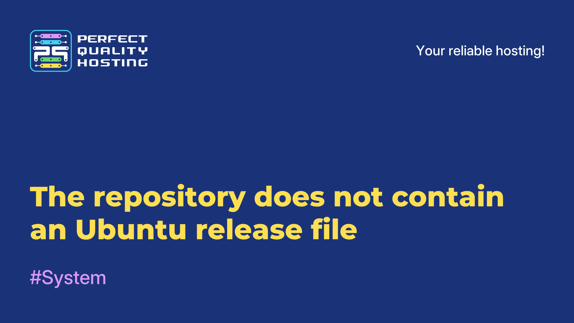 The repository does not contain an Ubuntu release file