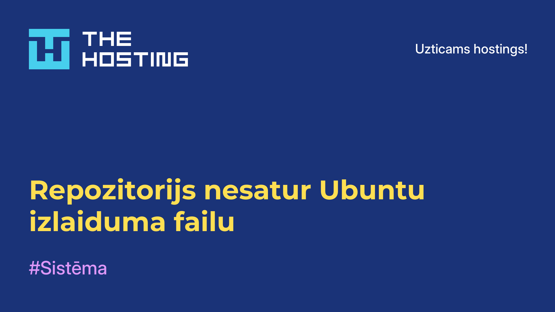 Repozitorijs nesatur Ubuntu izlaiduma failu