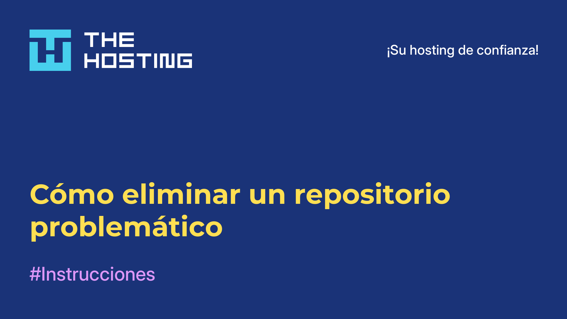 Cómo eliminar un repositorio problemático