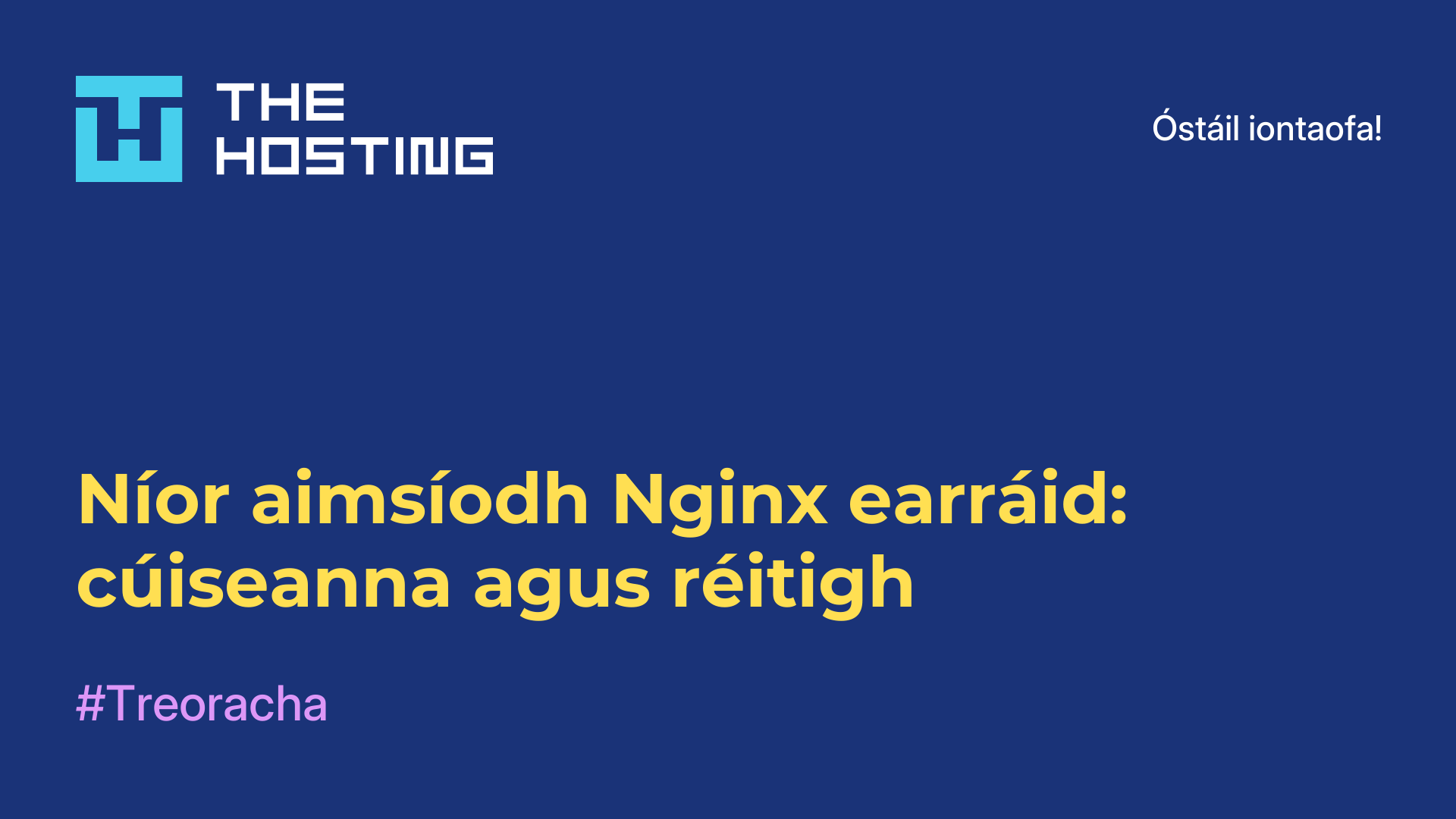 Níor aimsíodh Nginx earráid: cúiseanna agus réitigh