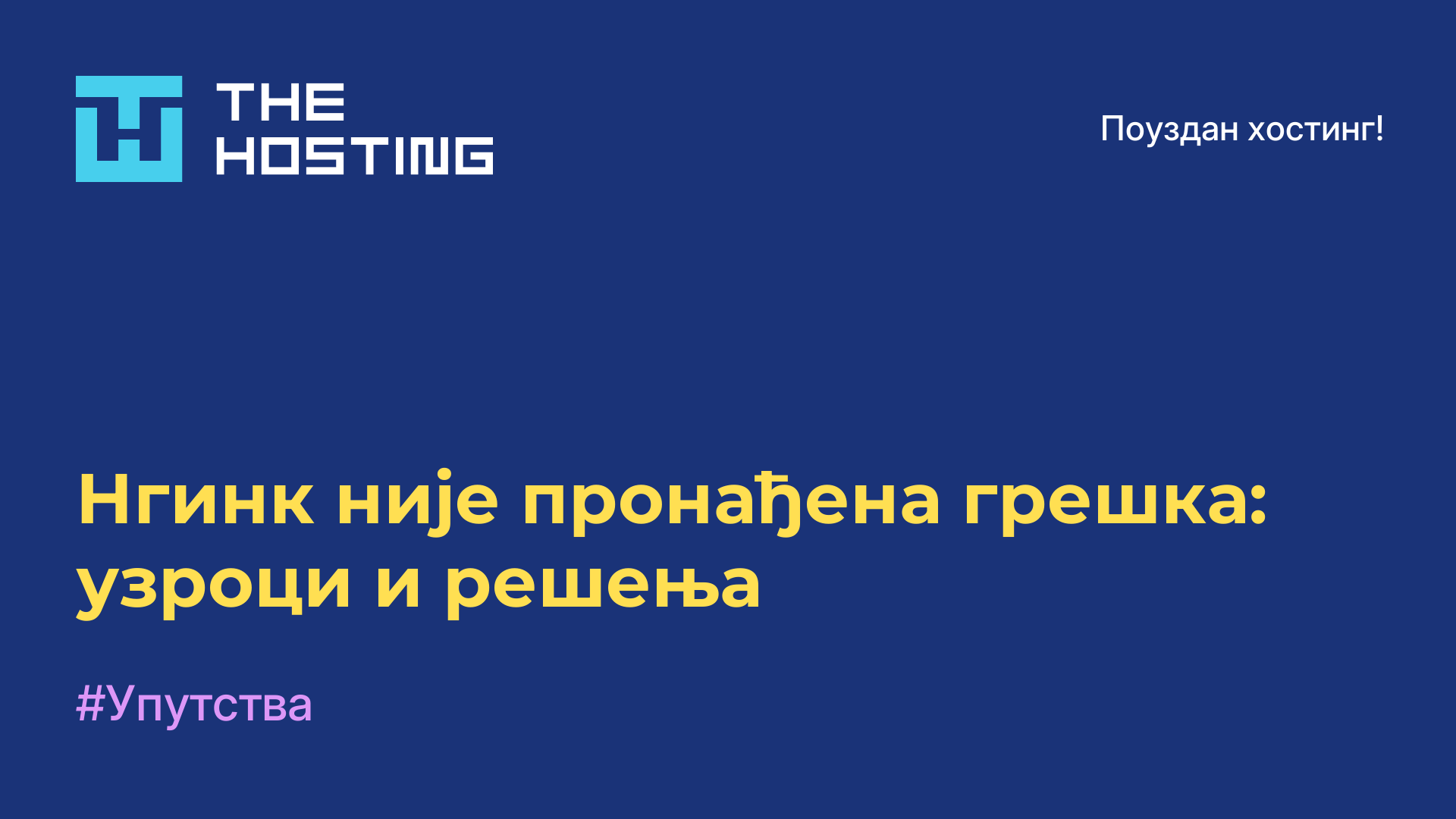 Нгинк није пронађена грешка: узроци и решења