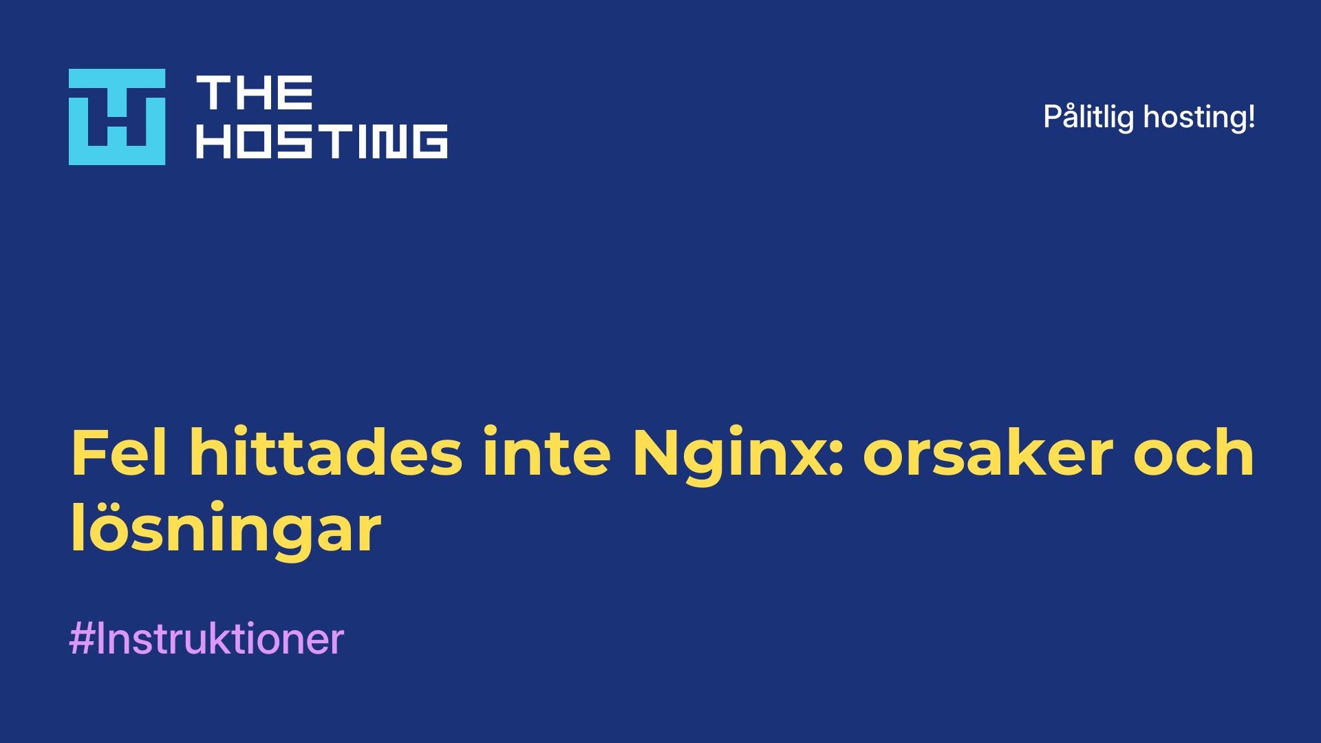Fel hittades inte Nginx: orsaker och lösningar