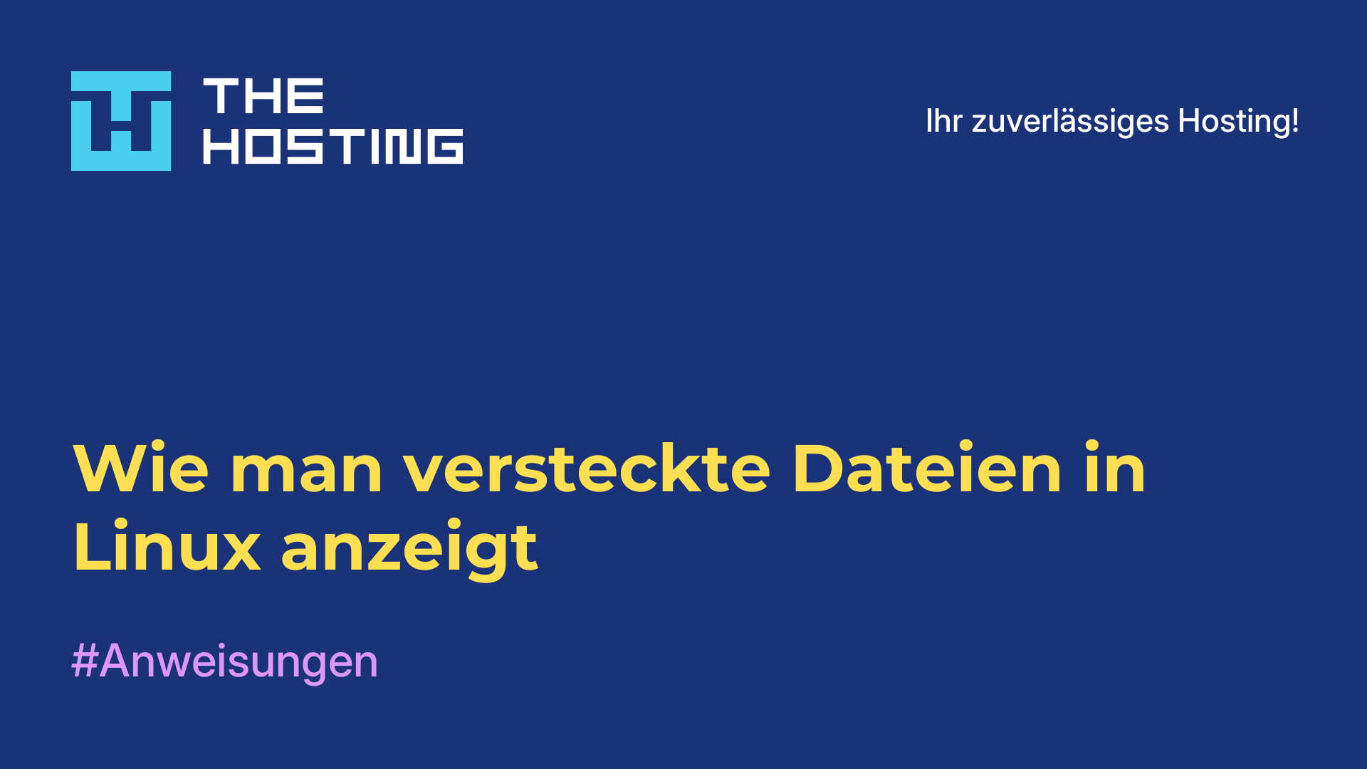 Wie man versteckte Dateien in Linux anzeigt