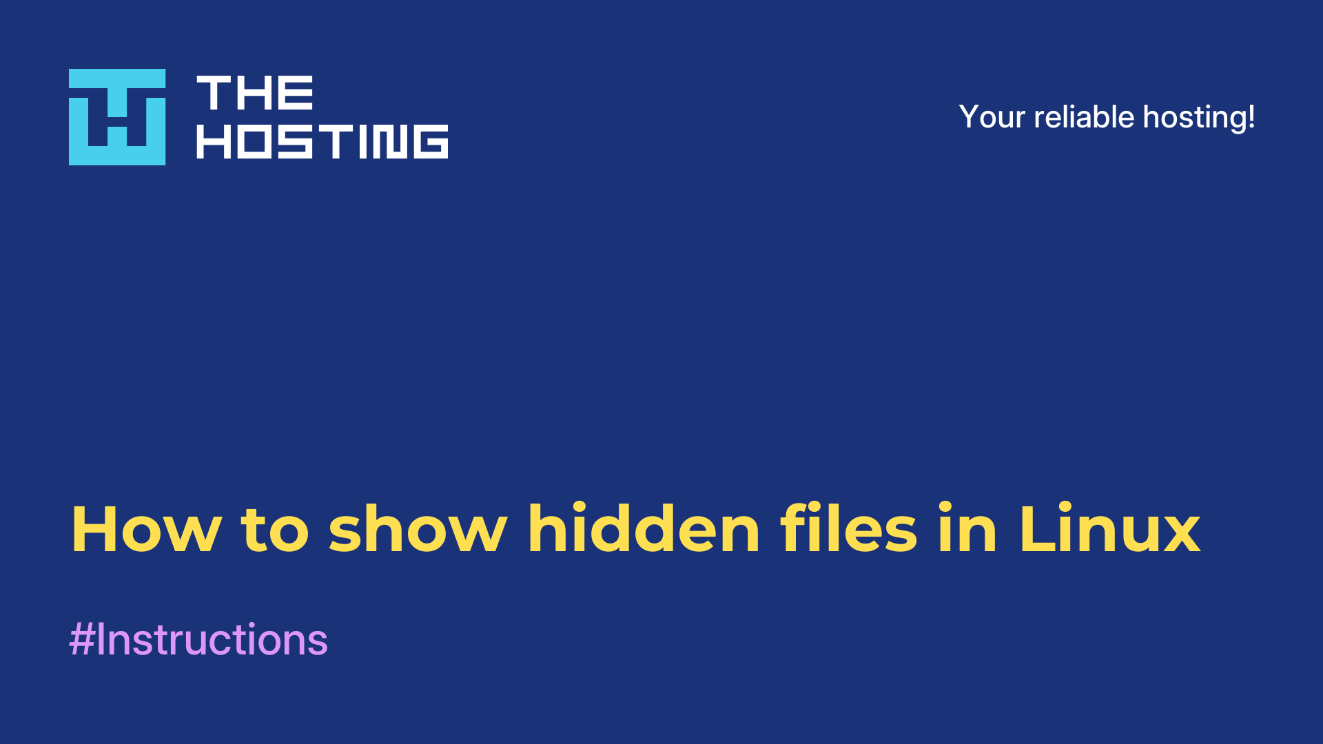 How to show hidden files in Linux