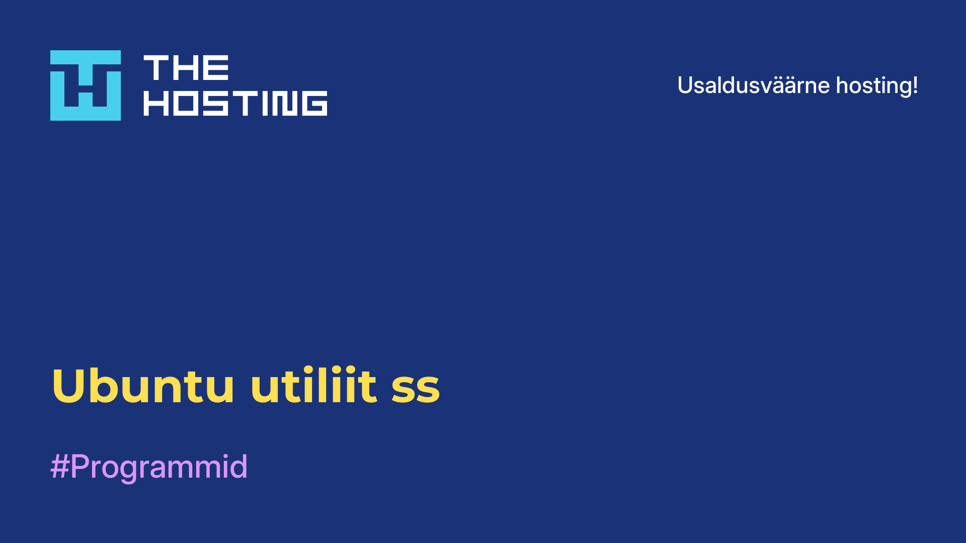 Ubuntu utiliit ss