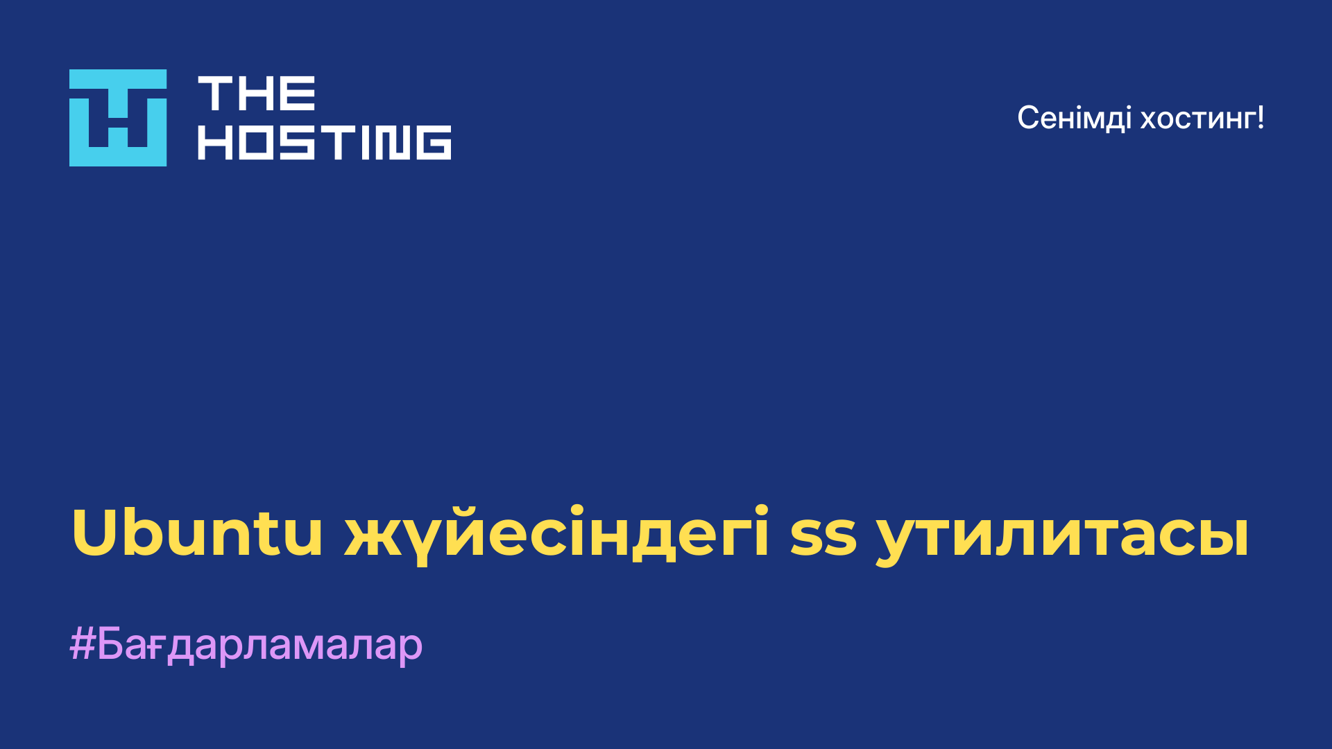 Ubuntu жүйесіндегі ss утилитасы