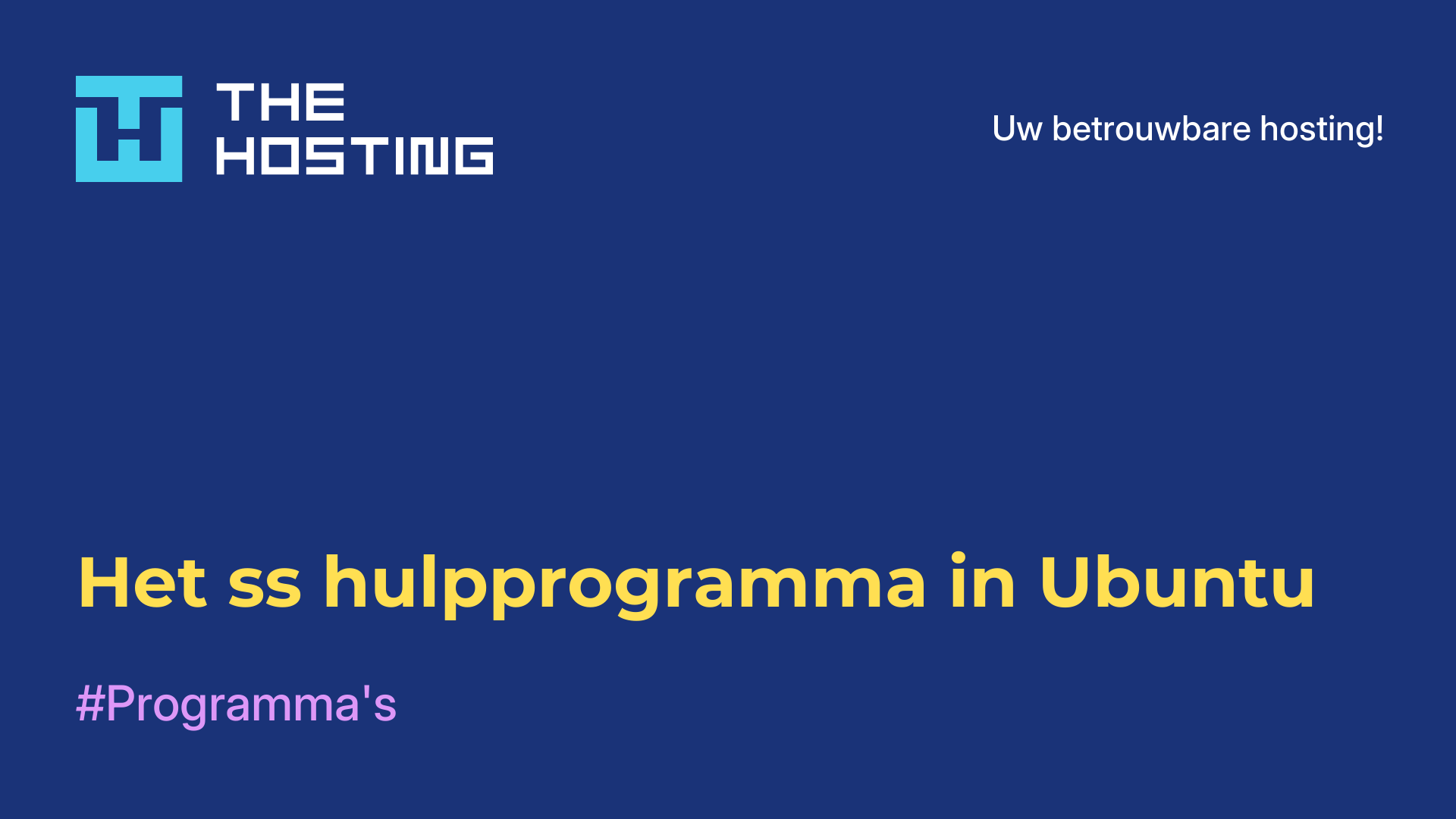 Het ss-hulpprogramma in Ubuntu