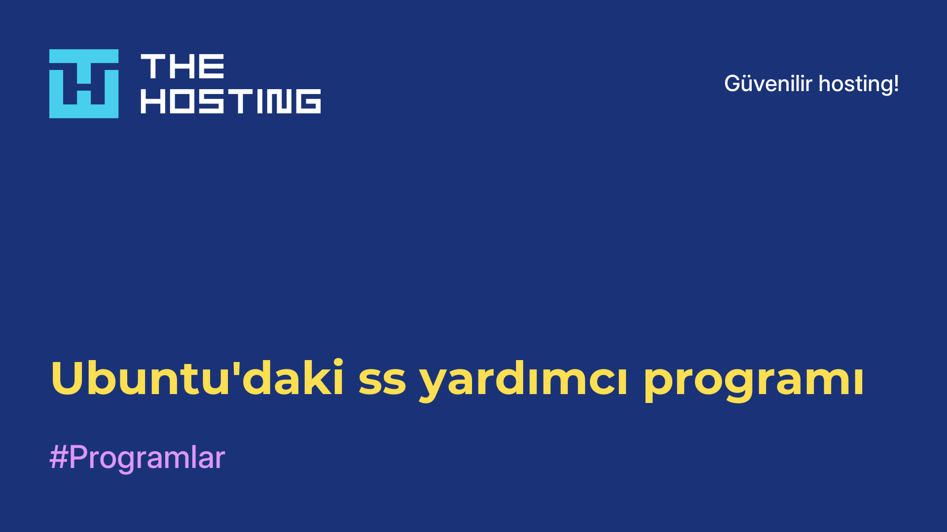 Ubuntu'daki ss yardımcı programı