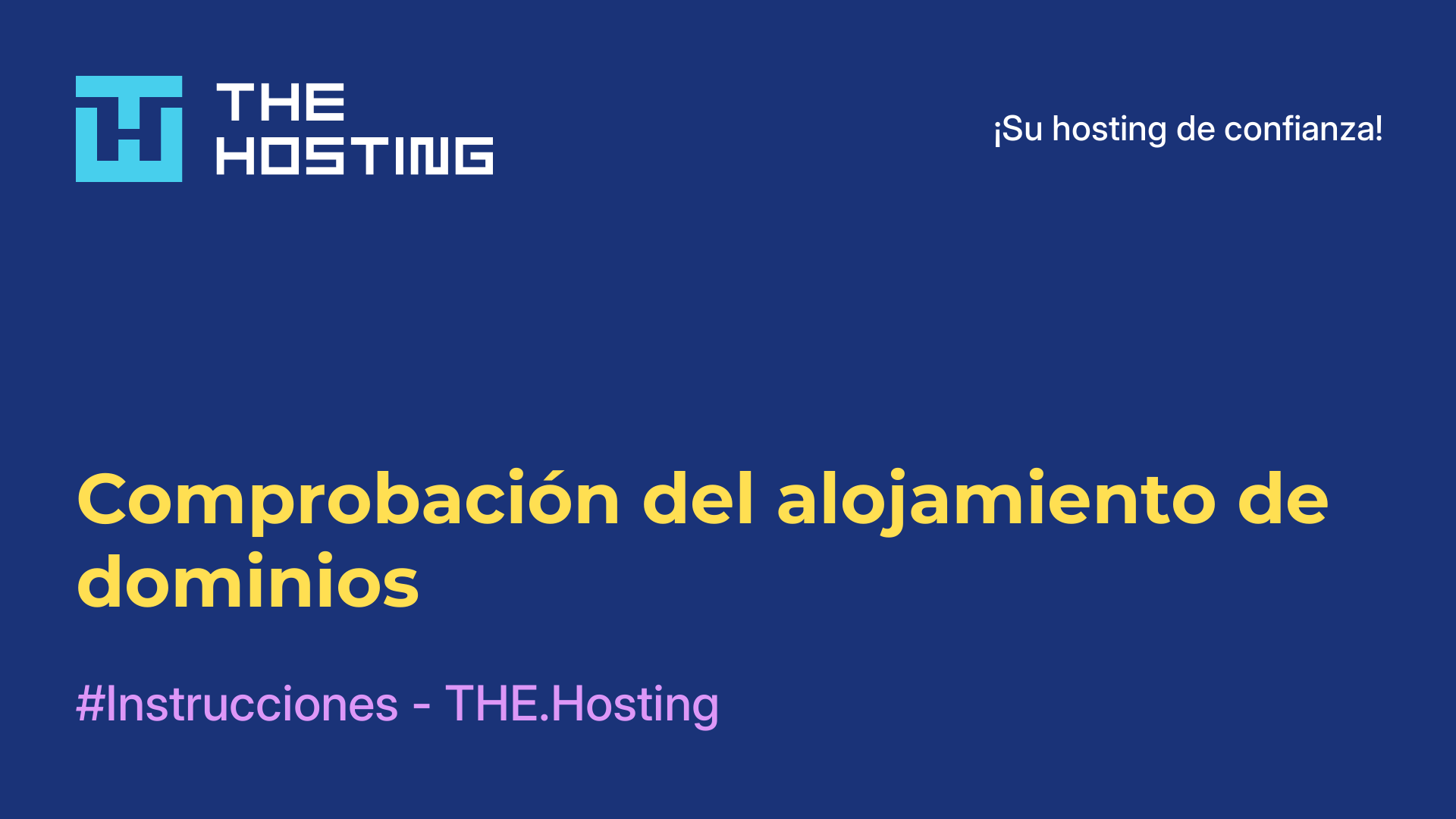 Comprobación del alojamiento de dominios