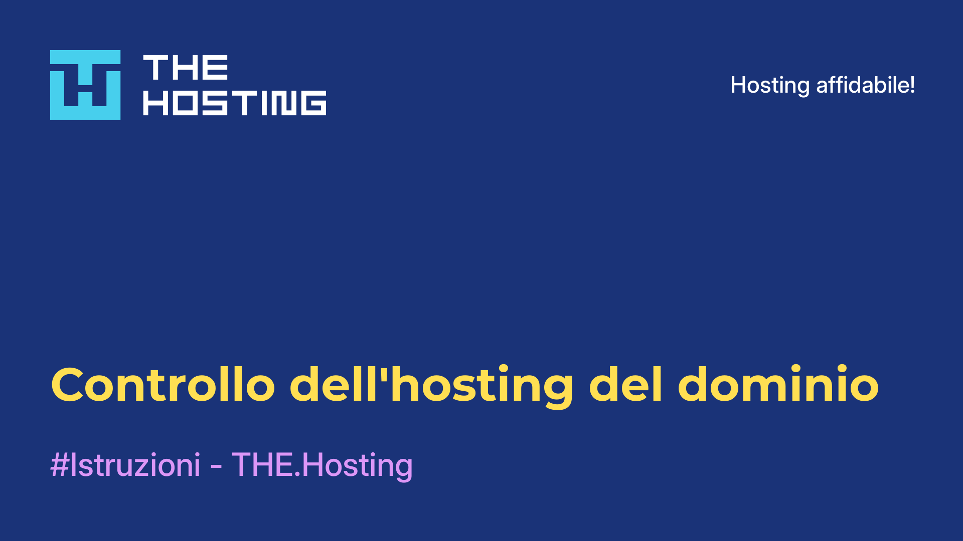 Controllo dell'hosting del dominio