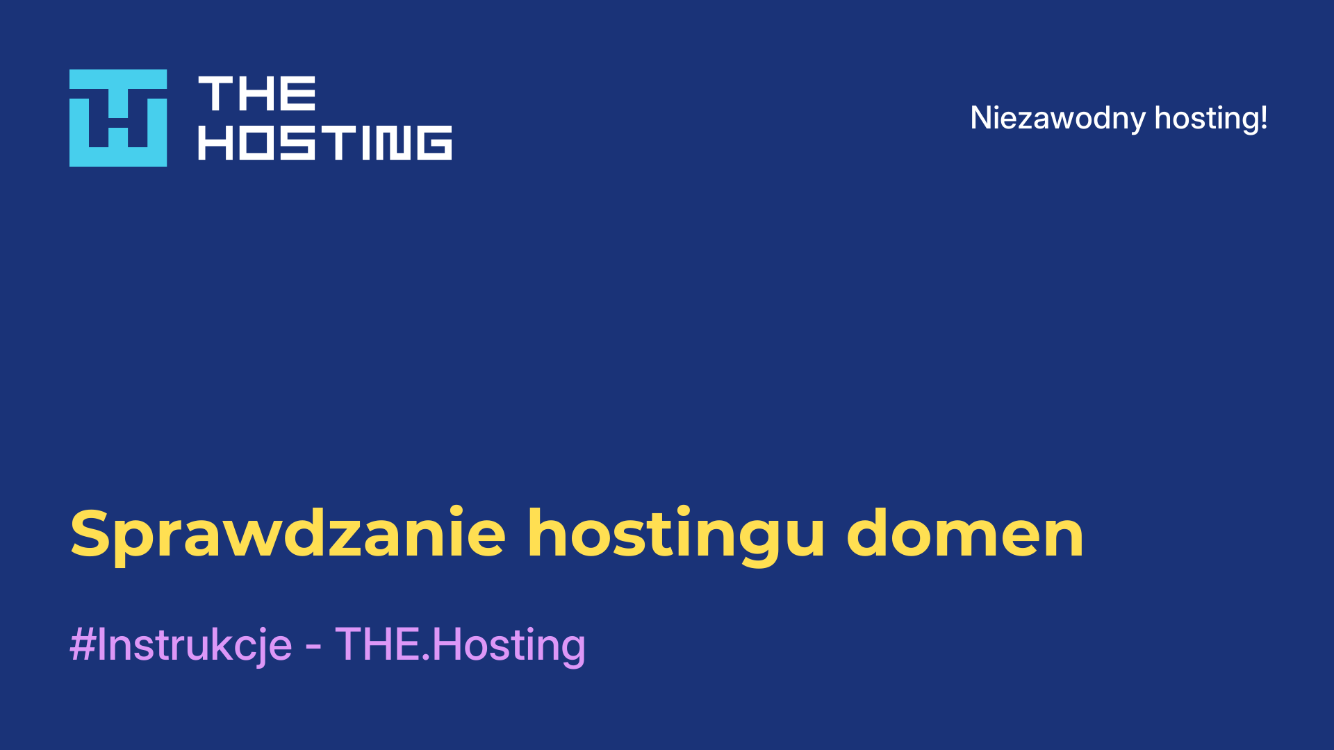 Sprawdzanie hostingu domen