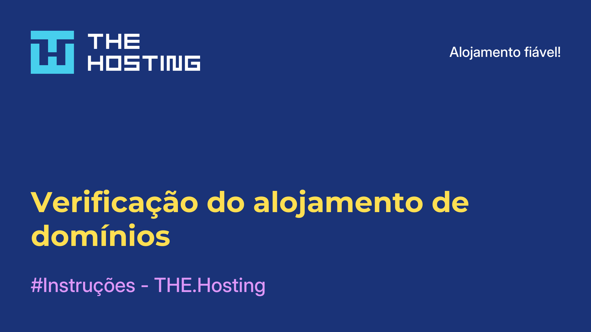 Verificação do alojamento de domínios