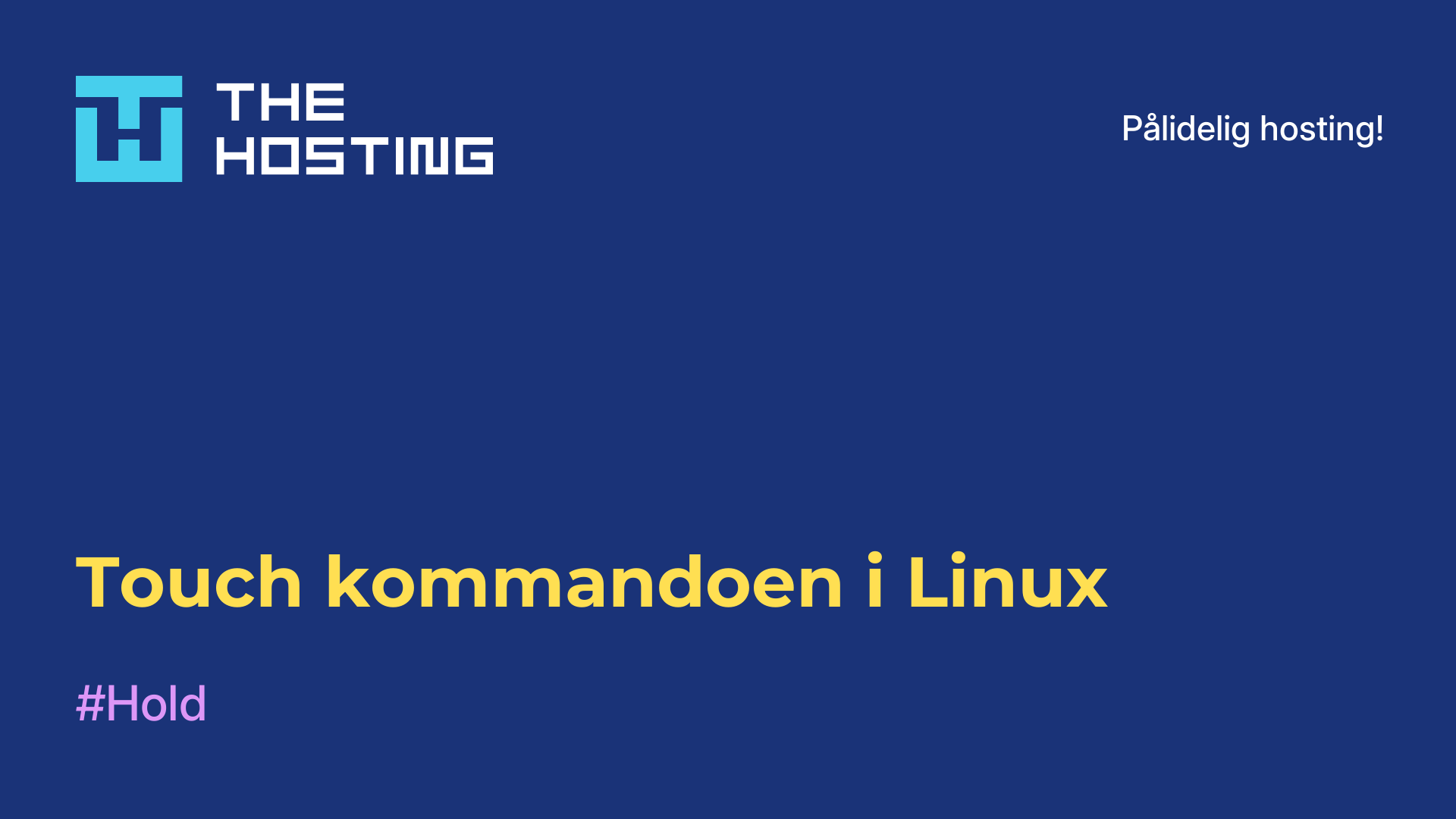 Touch-kommandoen i Linux