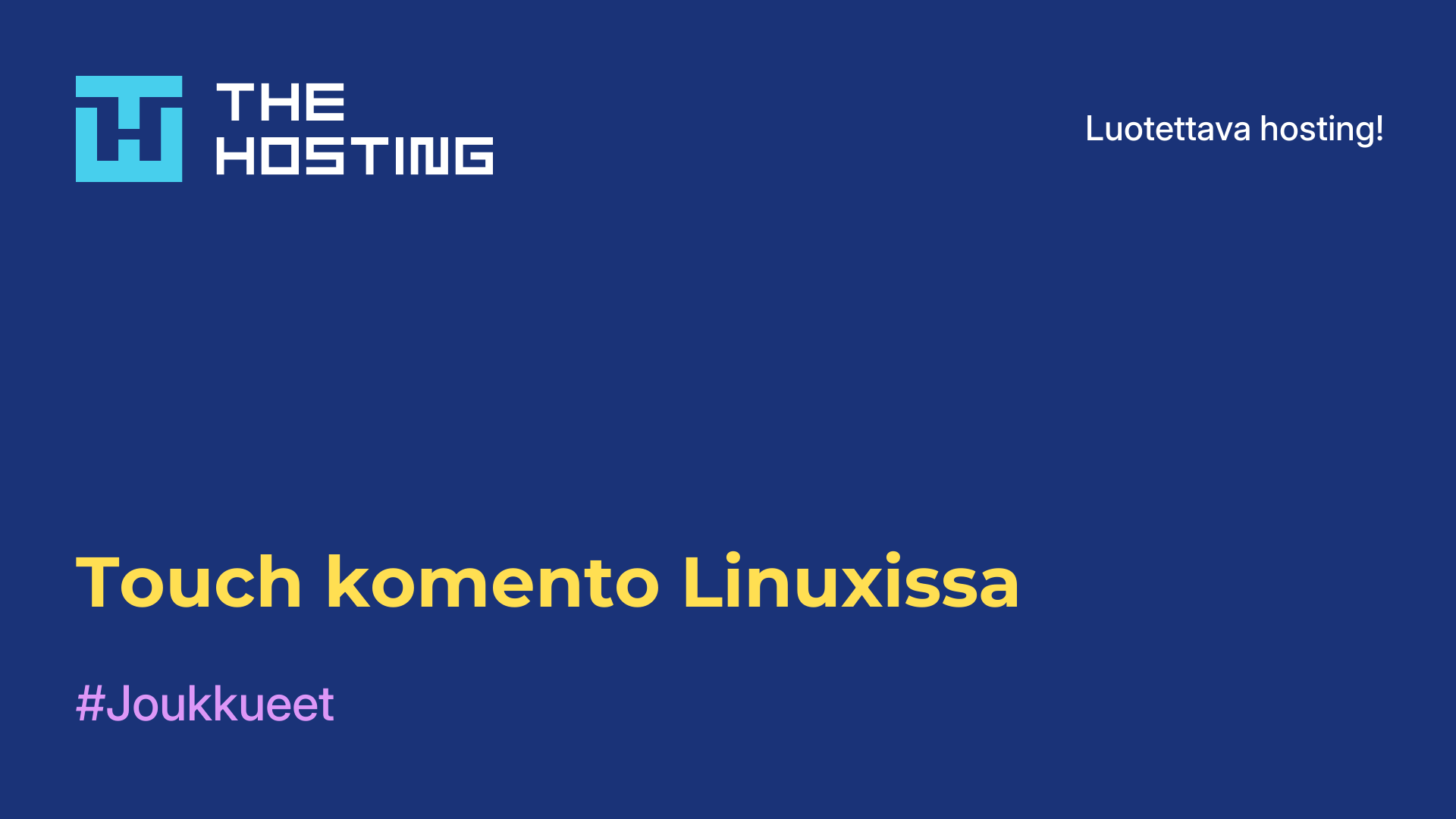 Touch-komento Linuxissa