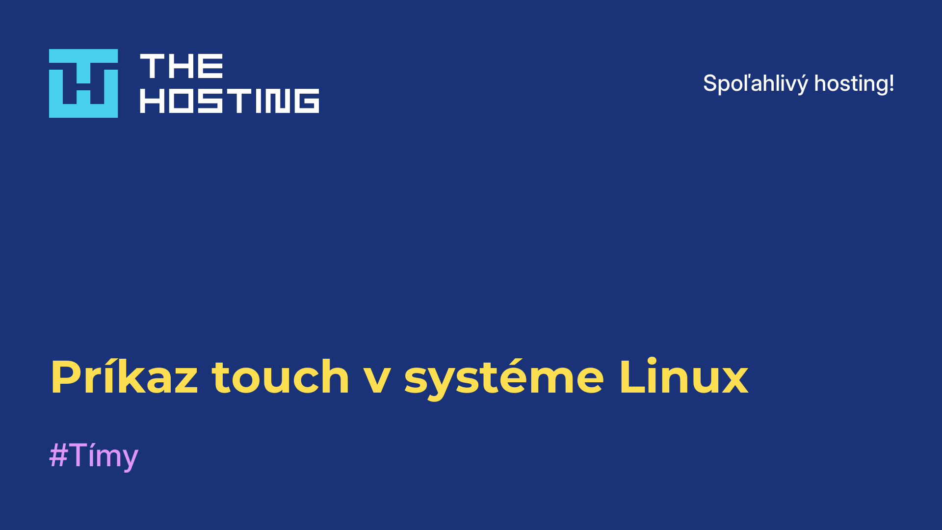 Príkaz touch v systéme Linux