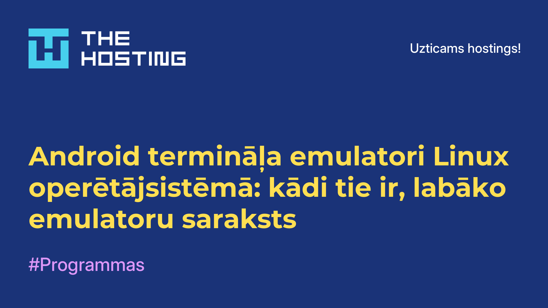 Android termināļa emulatori Linux operētājsistēmā: kādi tie ir, labāko emulatoru saraksts