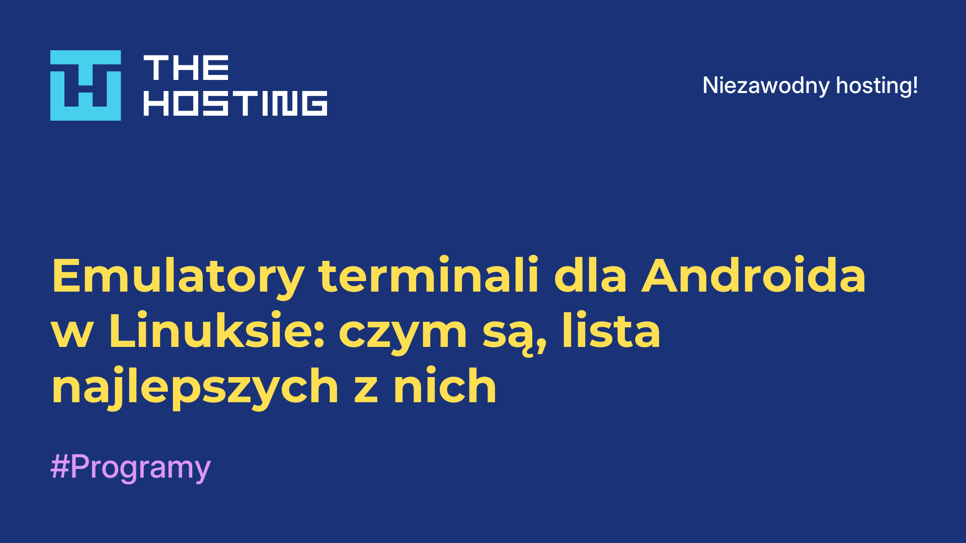 Emulatory terminali dla Androida w Linuksie: czym są, lista najlepszych z nich