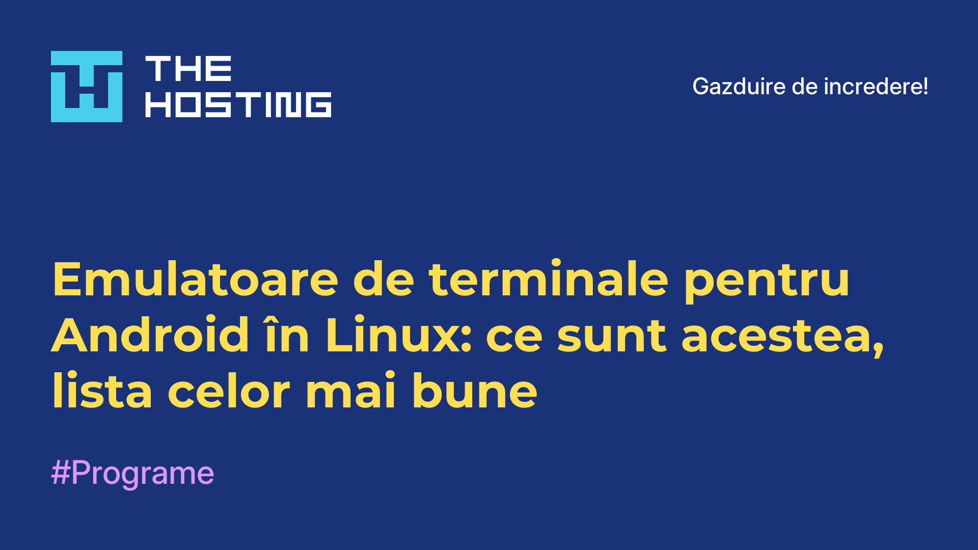 Emulatoare de terminale pentru Android în Linux: ce sunt acestea, lista celor mai bune
