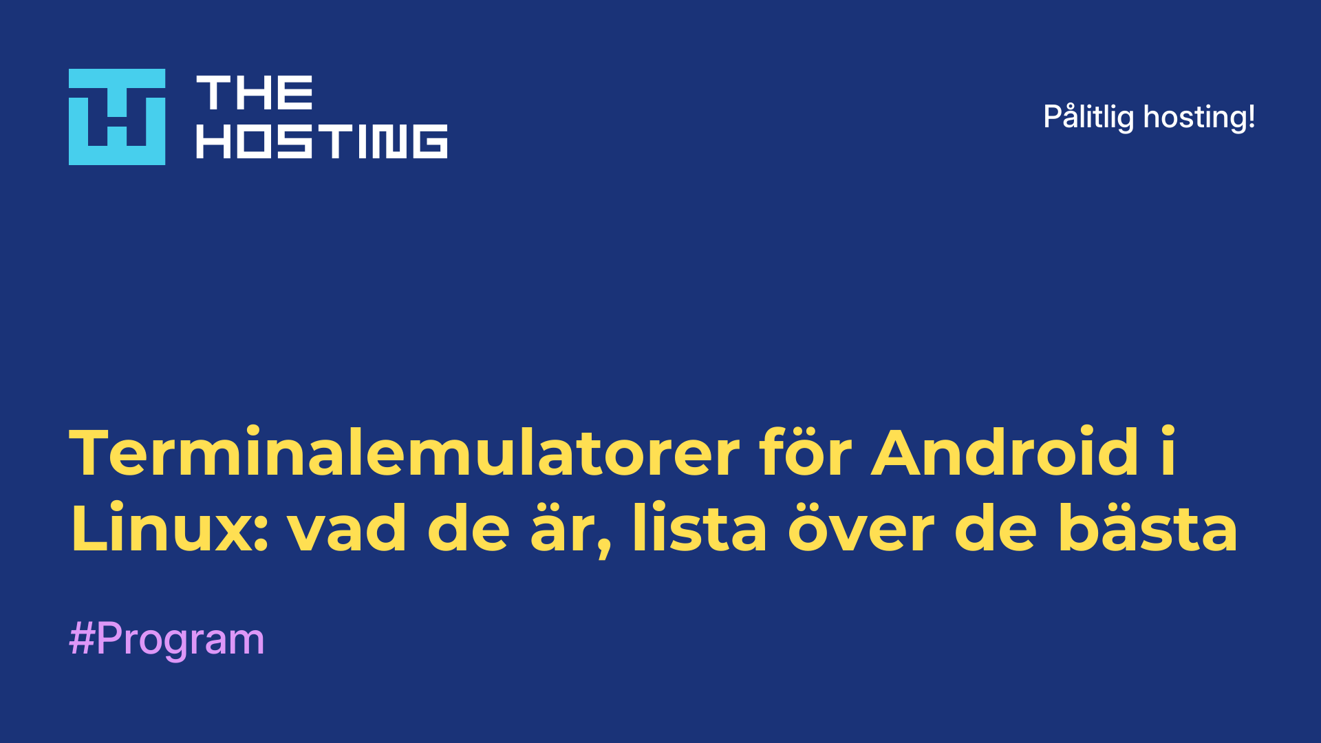 Terminalemulatorer för Android i Linux: vad de är, lista över de bästa