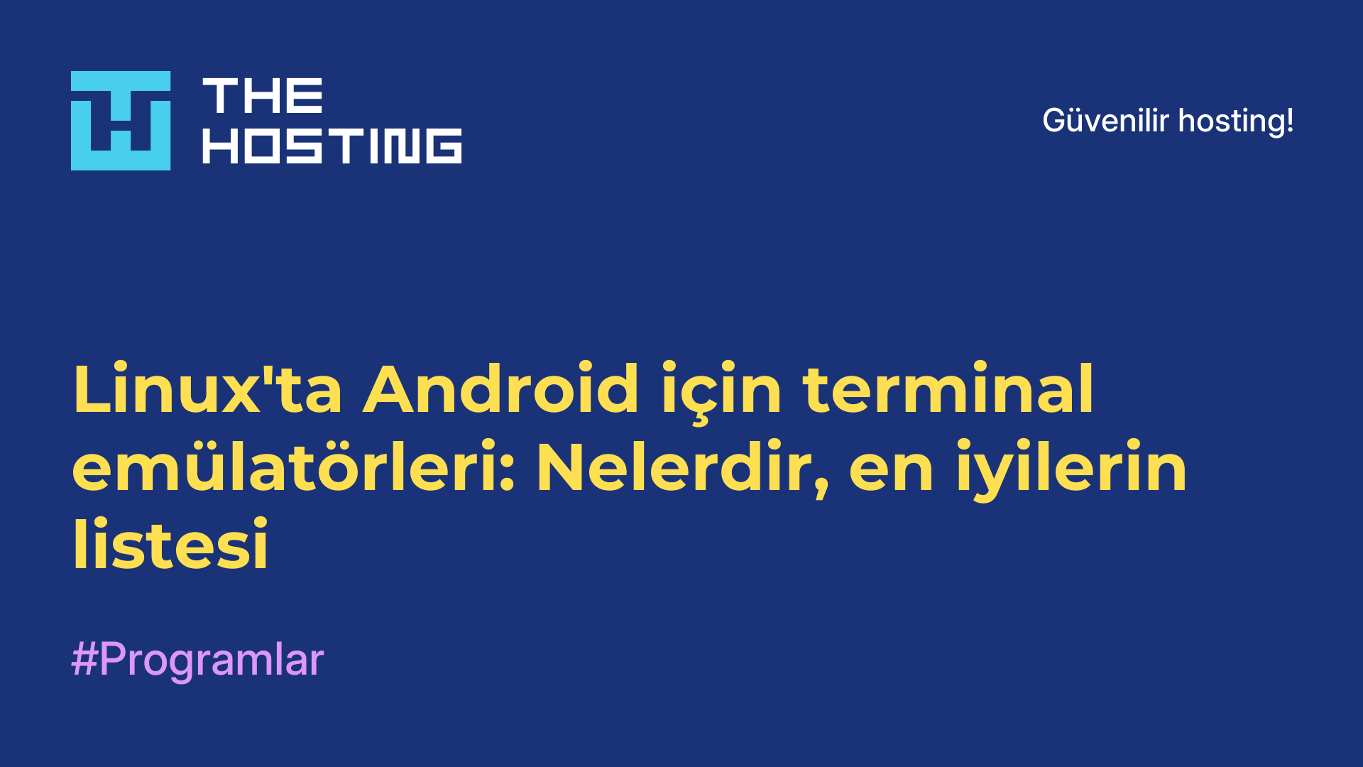 Linux'ta Android için terminal emülatörleri: Nelerdir, en iyilerin listesi