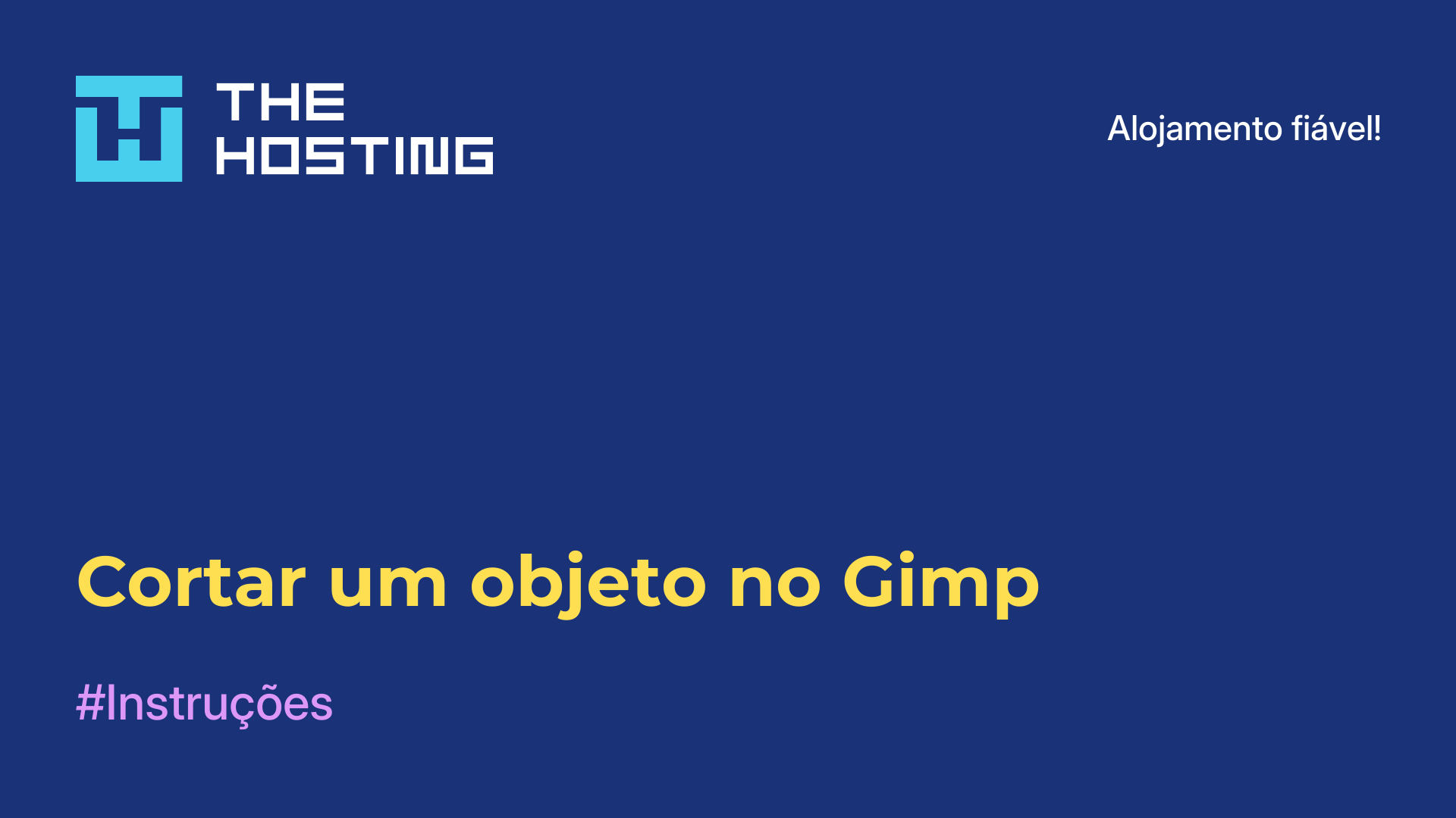 Cortar um objeto no Gimp