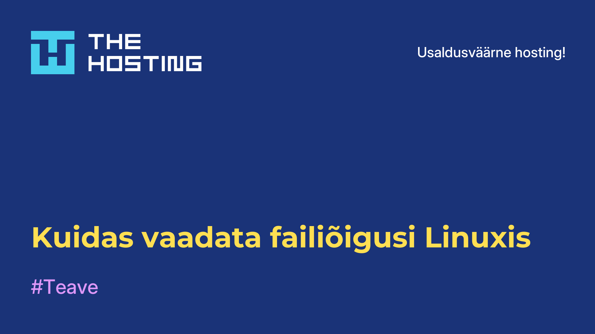 Kuidas vaadata failiõigusi Linuxis