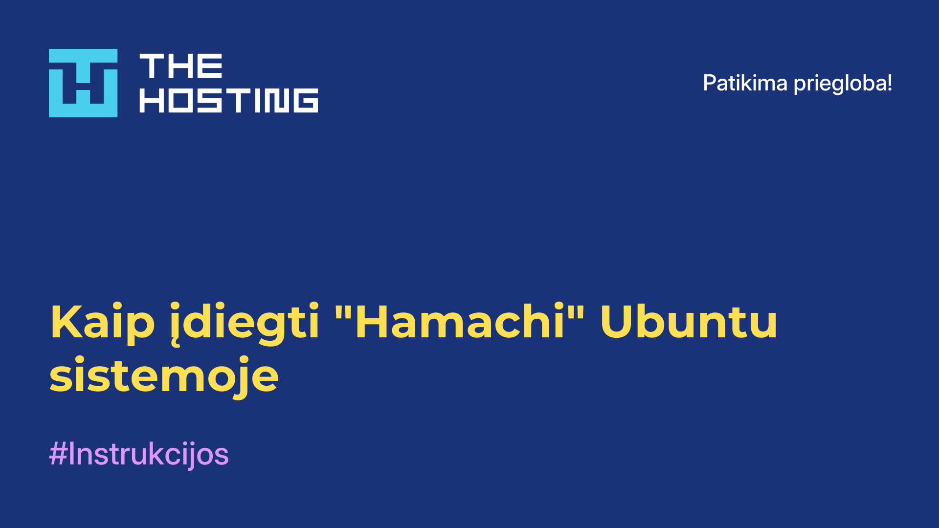 Kaip įdiegti "Hamachi" Ubuntu sistemoje