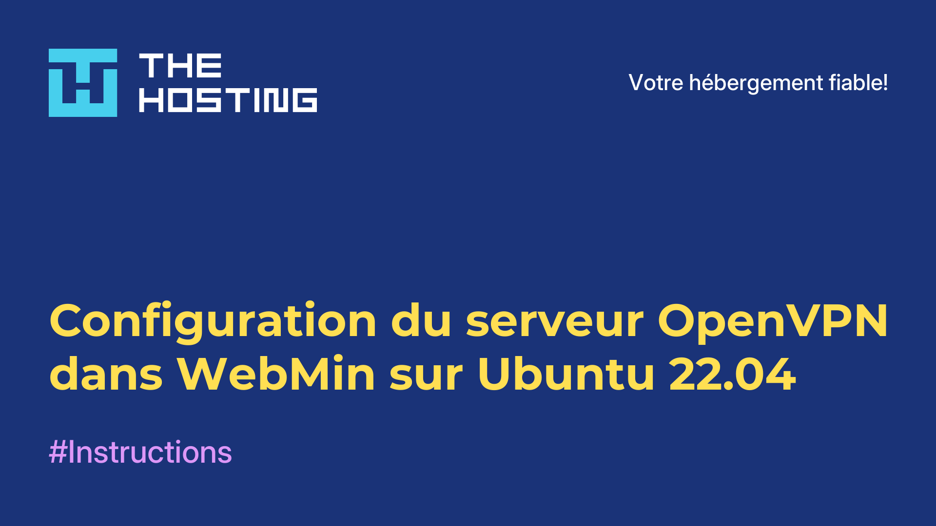 Configuration du serveur OpenVPN dans WebMin sur Ubuntu 22.04