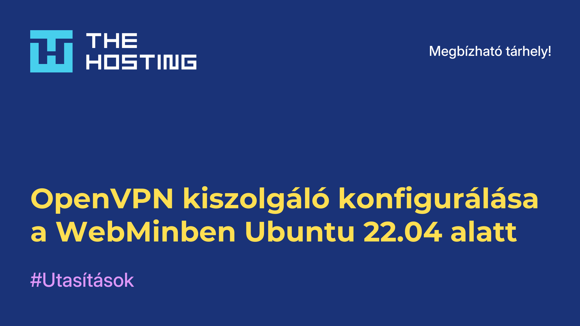 OpenVPN kiszolgáló konfigurálása a WebMinben Ubuntu 22.04 alatt