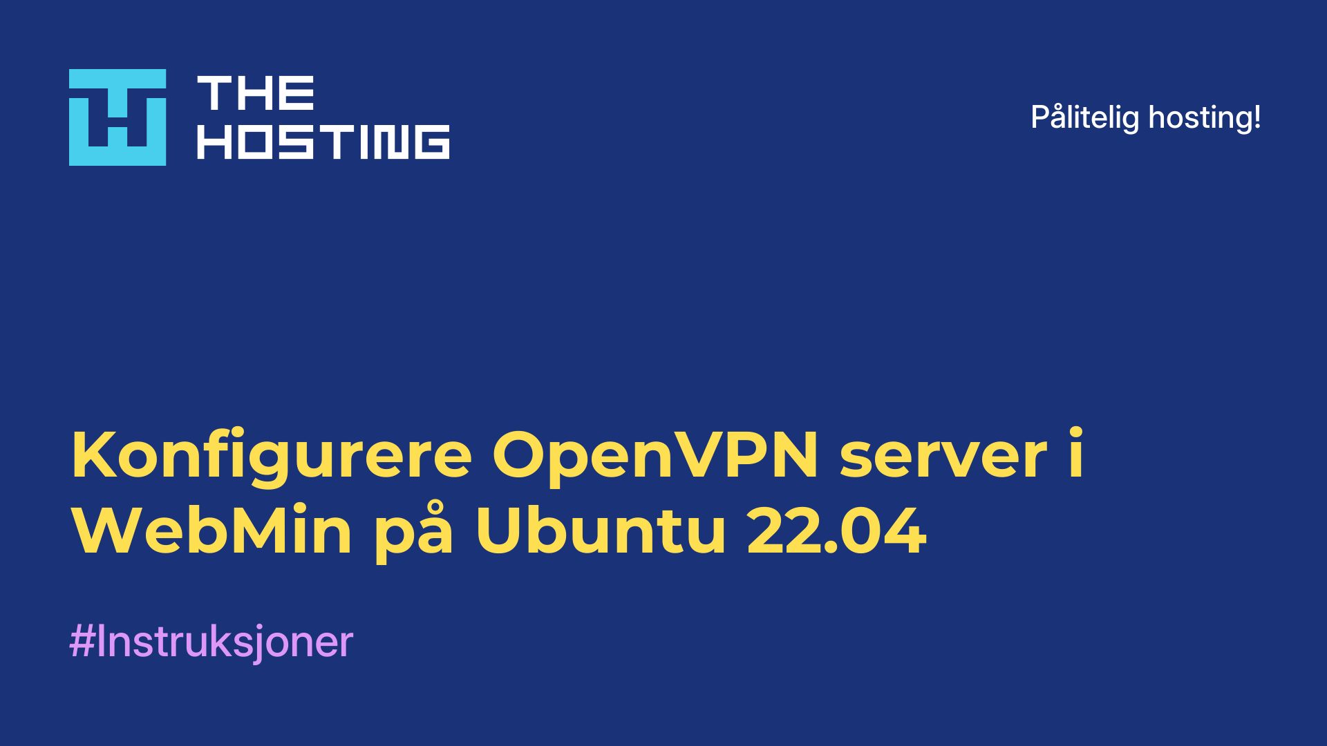 Konfigurere OpenVPN-server i WebMin på Ubuntu 22.04