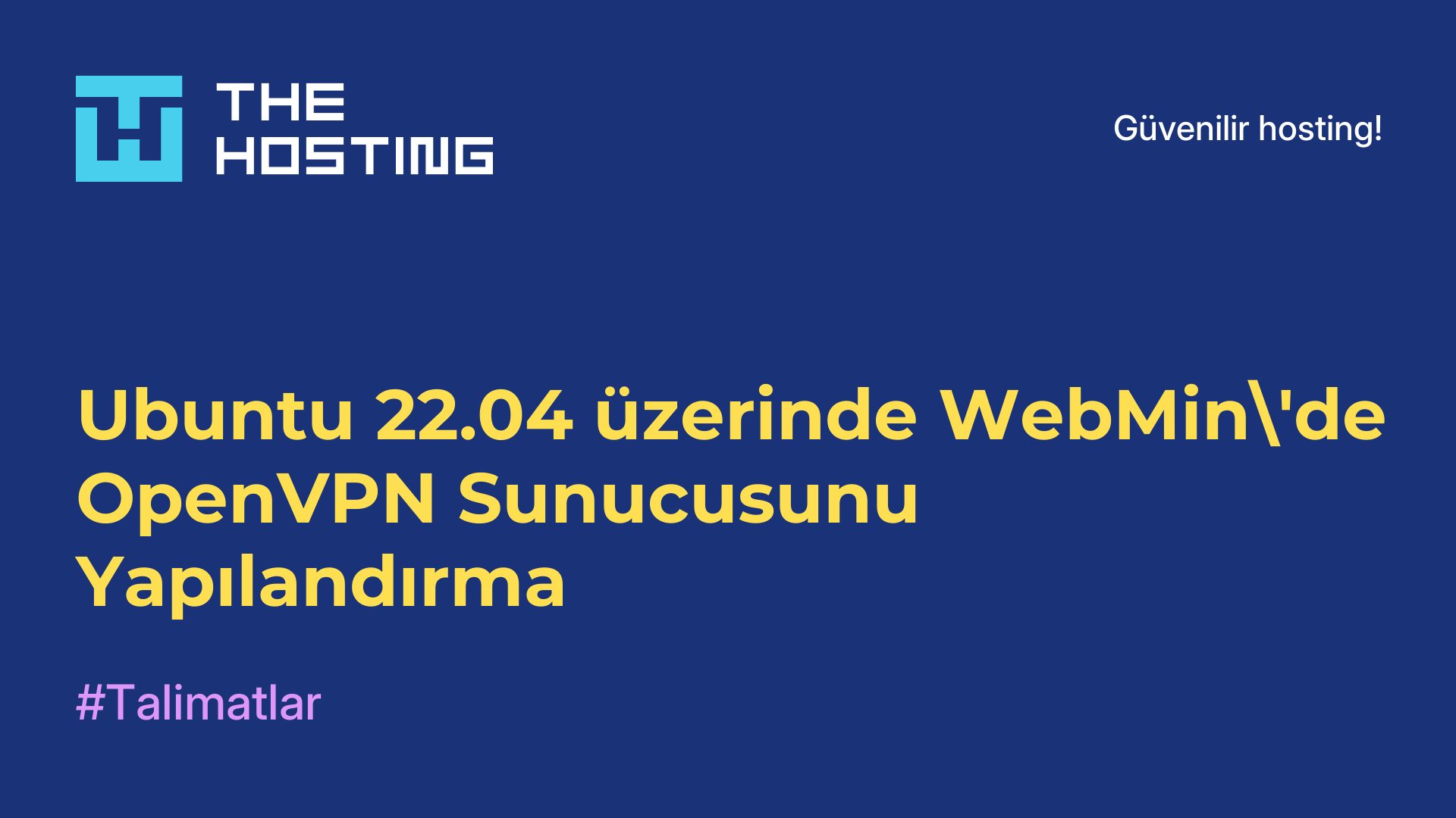 Ubuntu 22.04 üzerinde WebMin'de OpenVPN Sunucusunu Yapılandırma