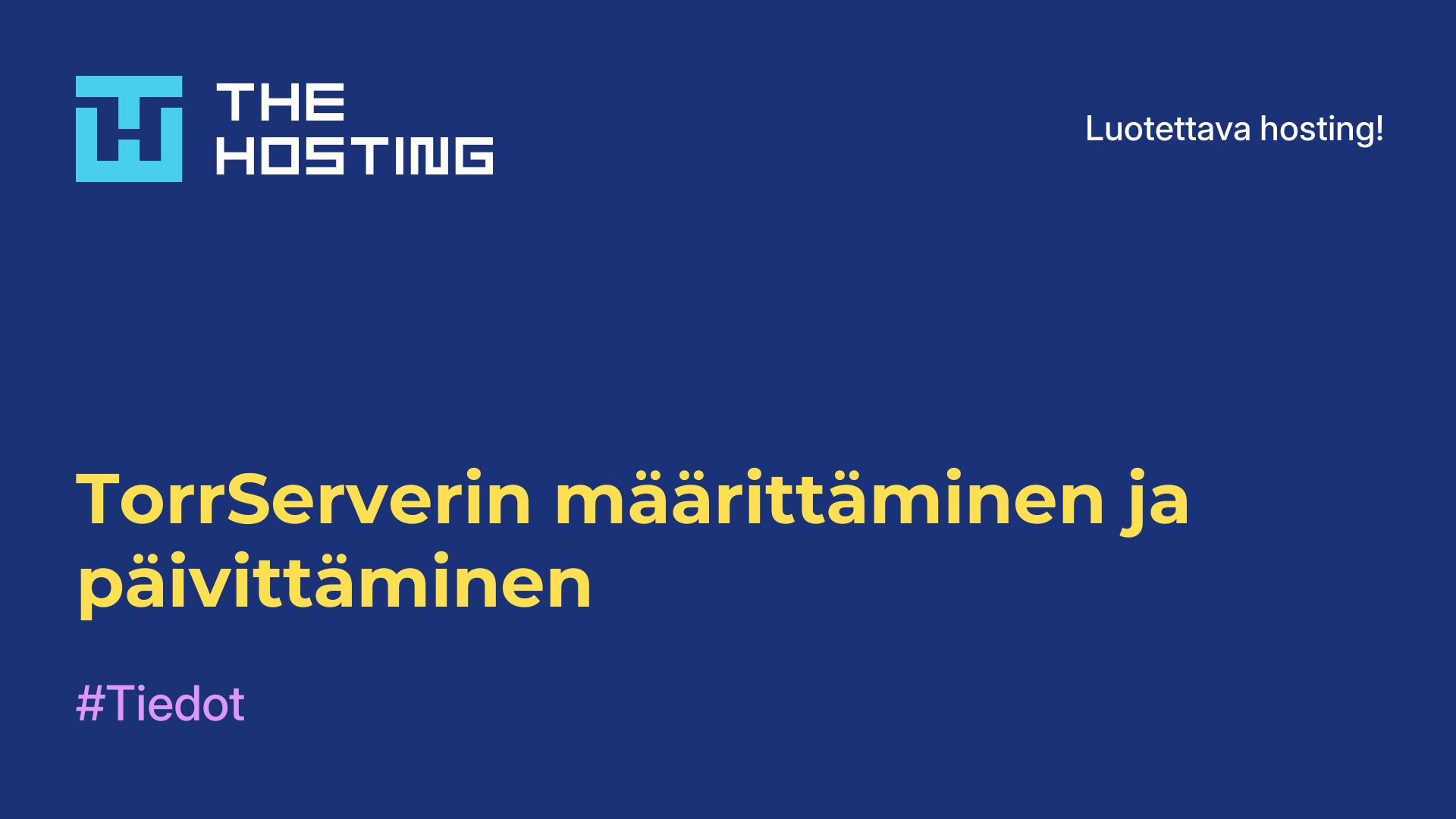 TorrServerin määrittäminen ja päivittäminen