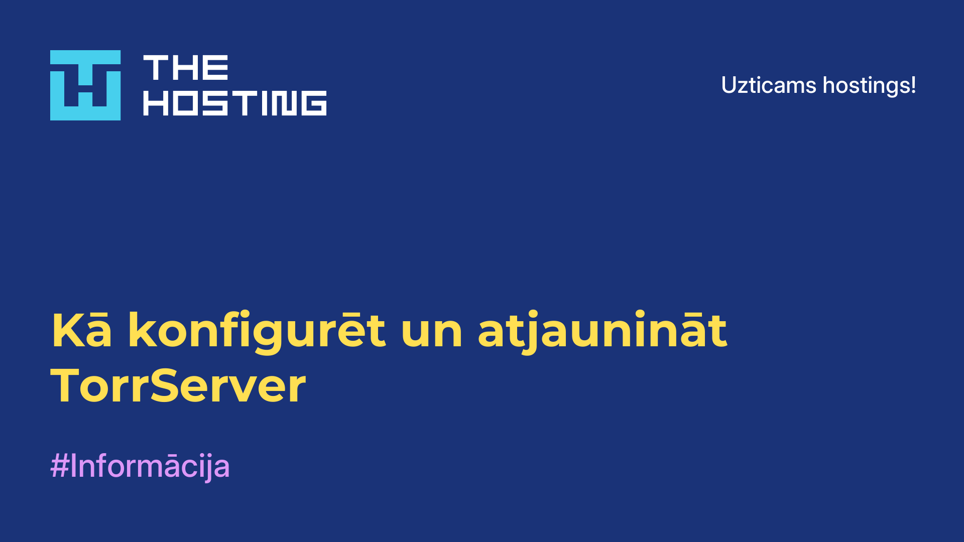 Kā konfigurēt un atjaunināt TorrServer